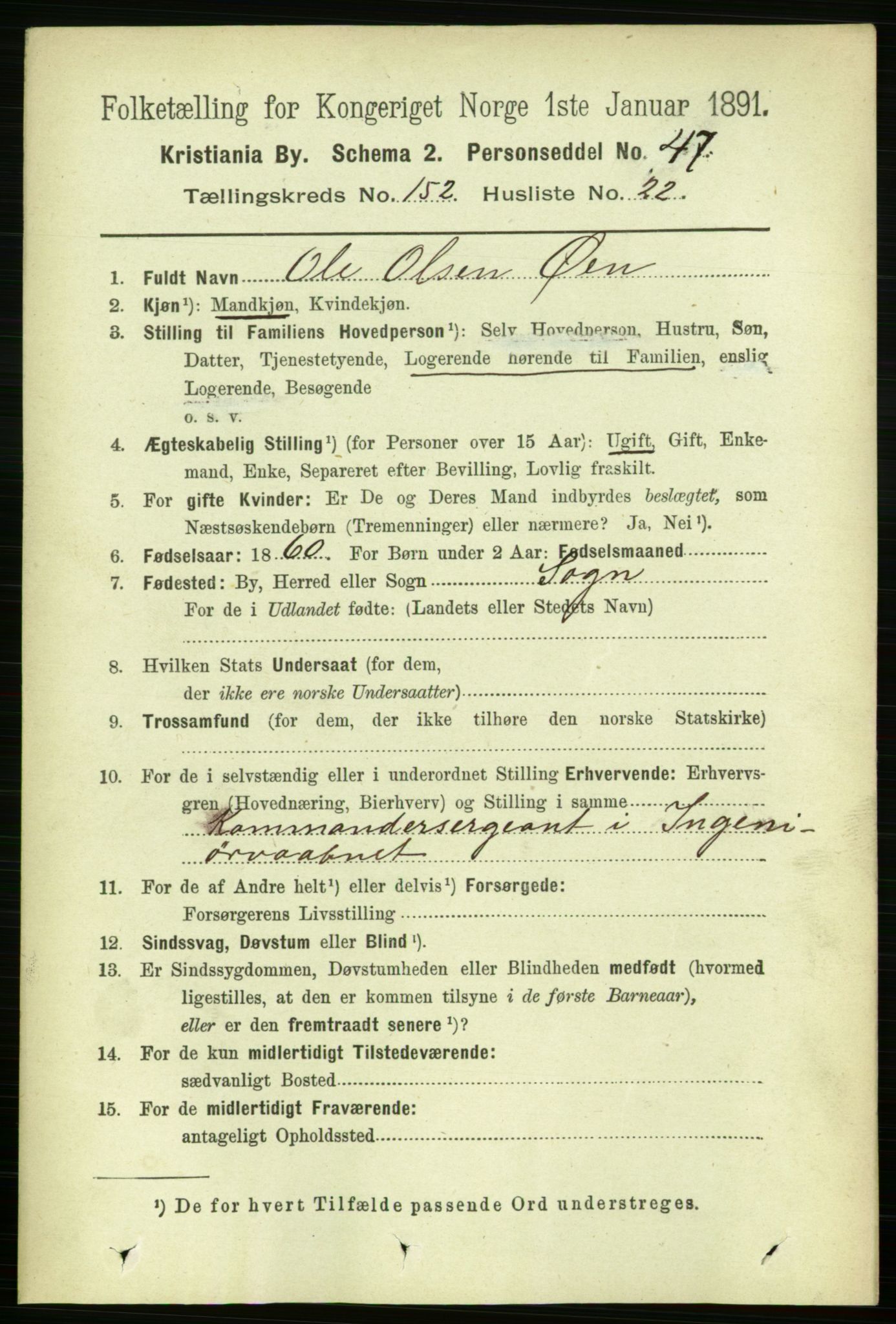 RA, 1891 census for 0301 Kristiania, 1891, p. 85889