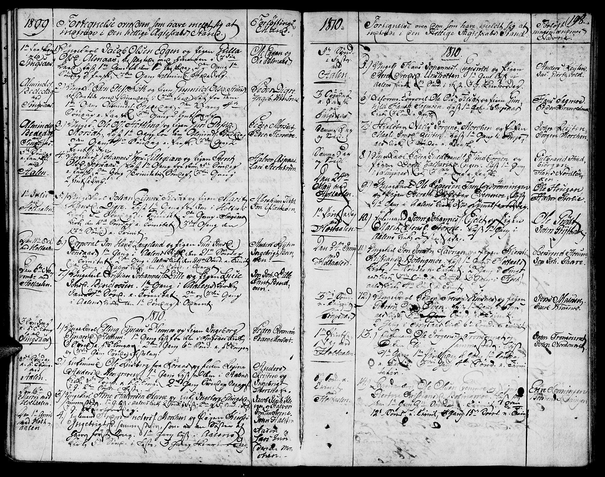 Ministerialprotokoller, klokkerbøker og fødselsregistre - Sør-Trøndelag, SAT/A-1456/685/L0953: Parish register (official) no. 685A02, 1805-1816, p. 198