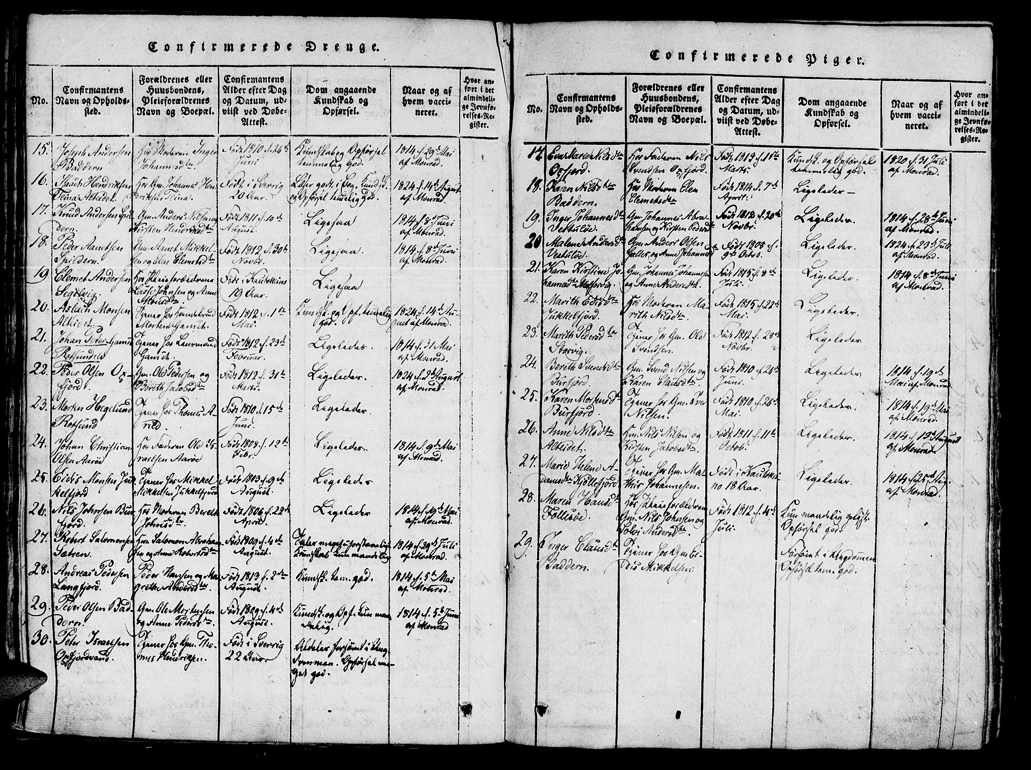 Skjervøy sokneprestkontor, AV/SATØ-S-1300/H/Ha/Haa/L0004kirke: Parish register (official) no. 4, 1820-1838