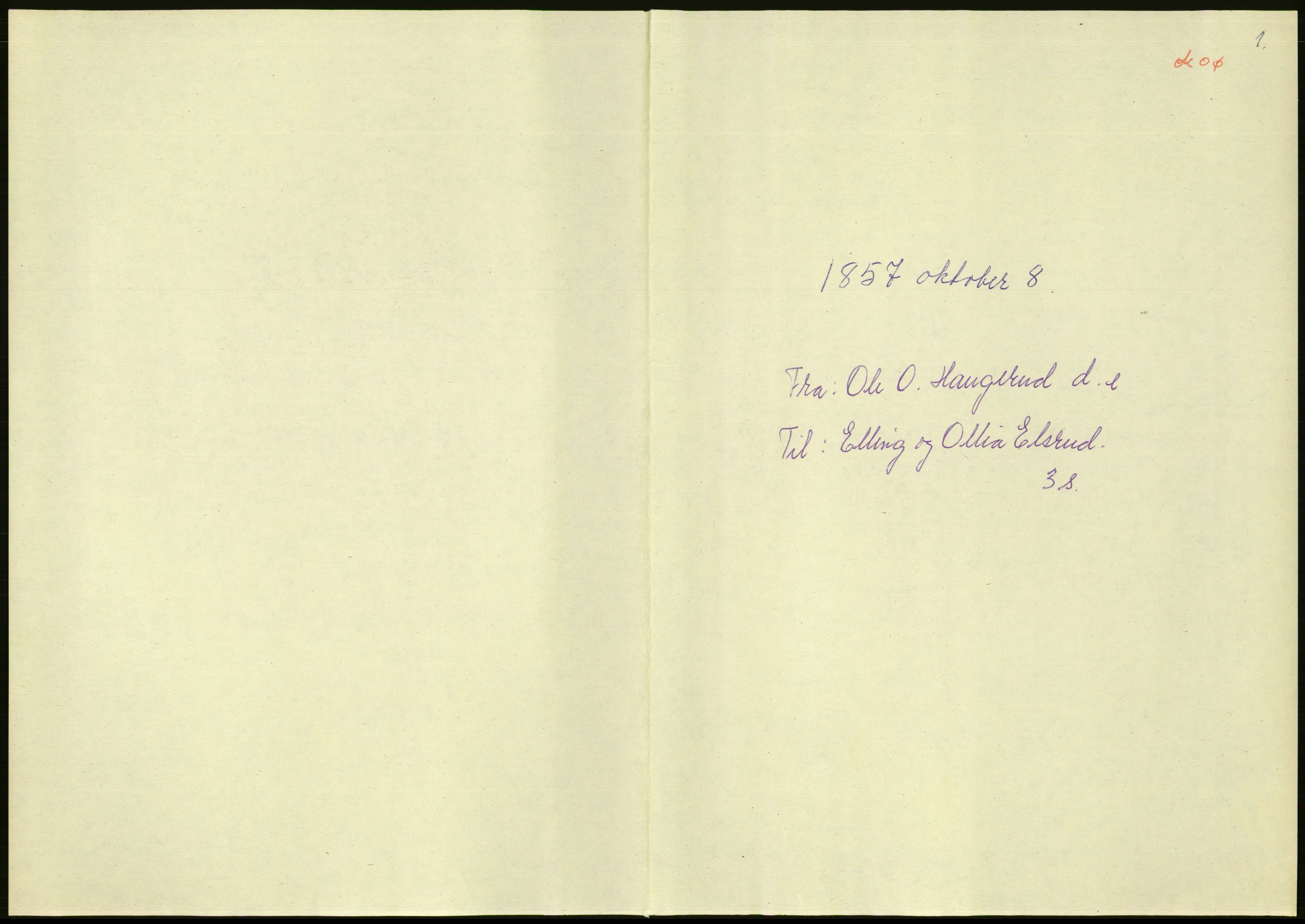 Samlinger til kildeutgivelse, Amerikabrevene, AV/RA-EA-4057/F/L0018: Innlån fra Buskerud: Elsrud, 1838-1914, p. 291