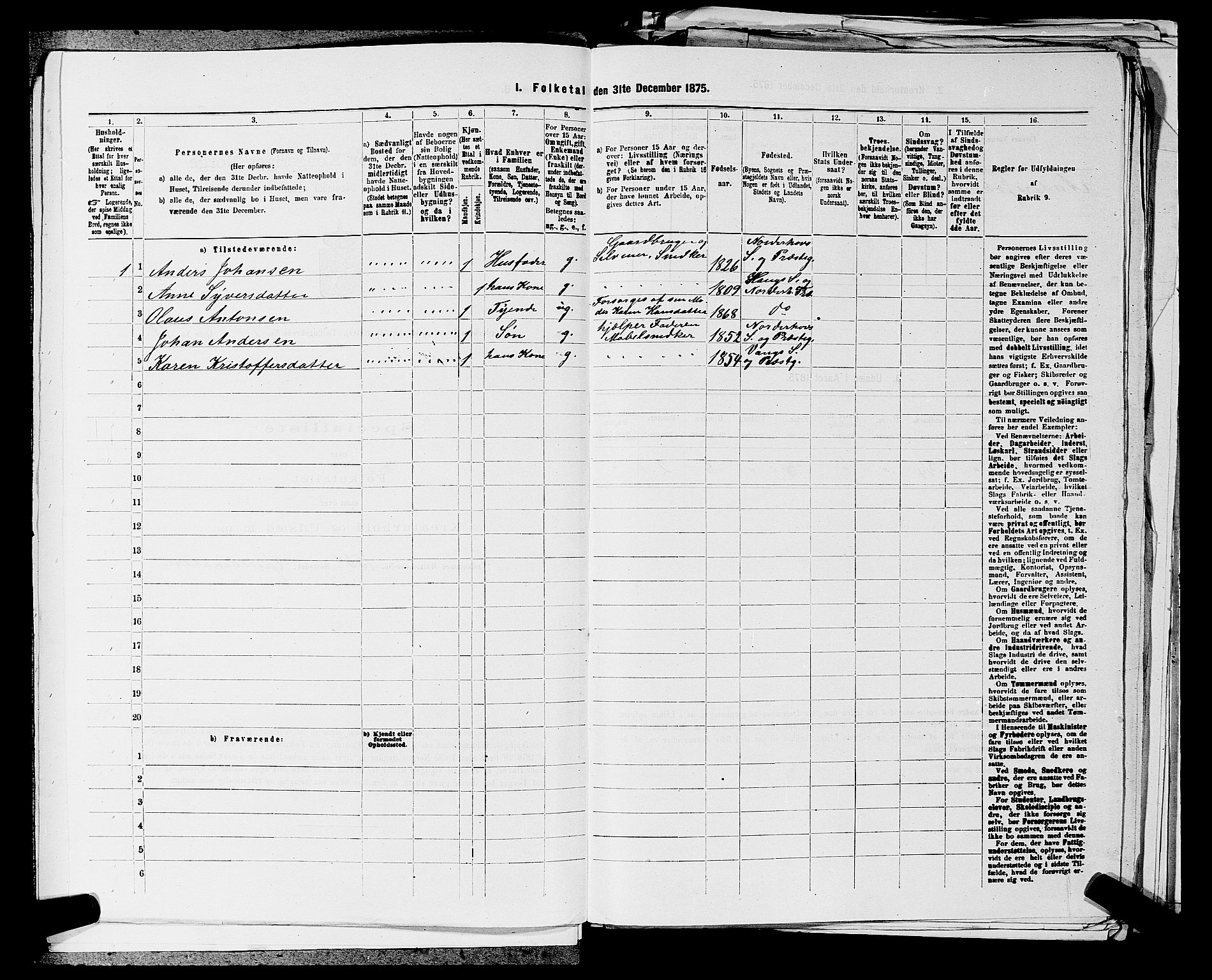 SAKO, 1875 census for 0613L Norderhov/Norderhov, Haug og Lunder, 1875, p. 1475