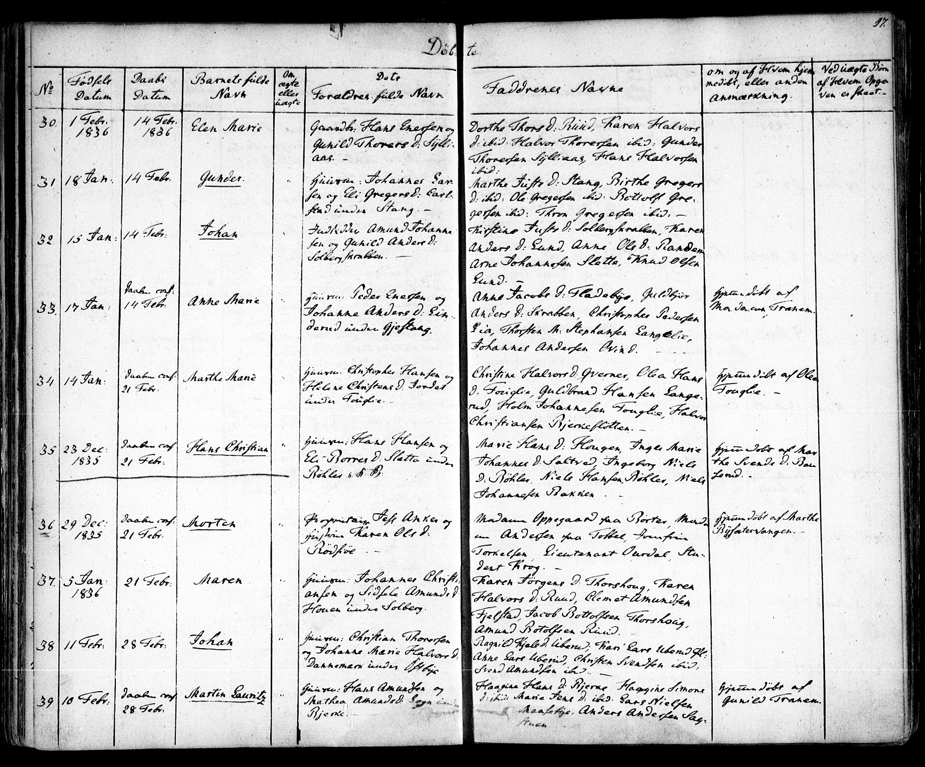 Enebakk prestekontor Kirkebøker, AV/SAO-A-10171c/F/Fa/L0009: Parish register (official) no. I 9, 1832-1861, p. 47