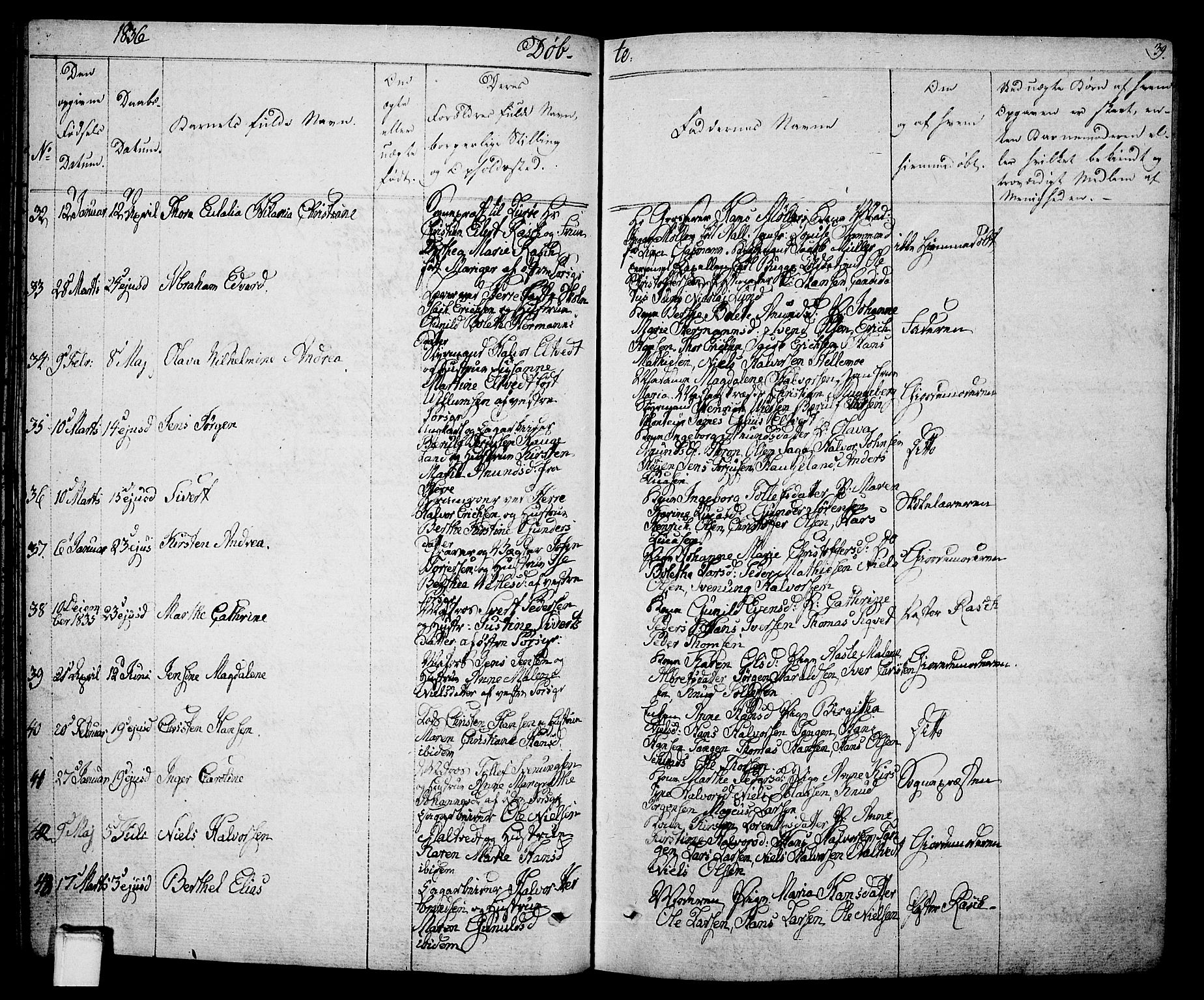 Porsgrunn kirkebøker , AV/SAKO-A-104/F/Fa/L0005: Parish register (official) no. 5, 1828-1840, p. 39