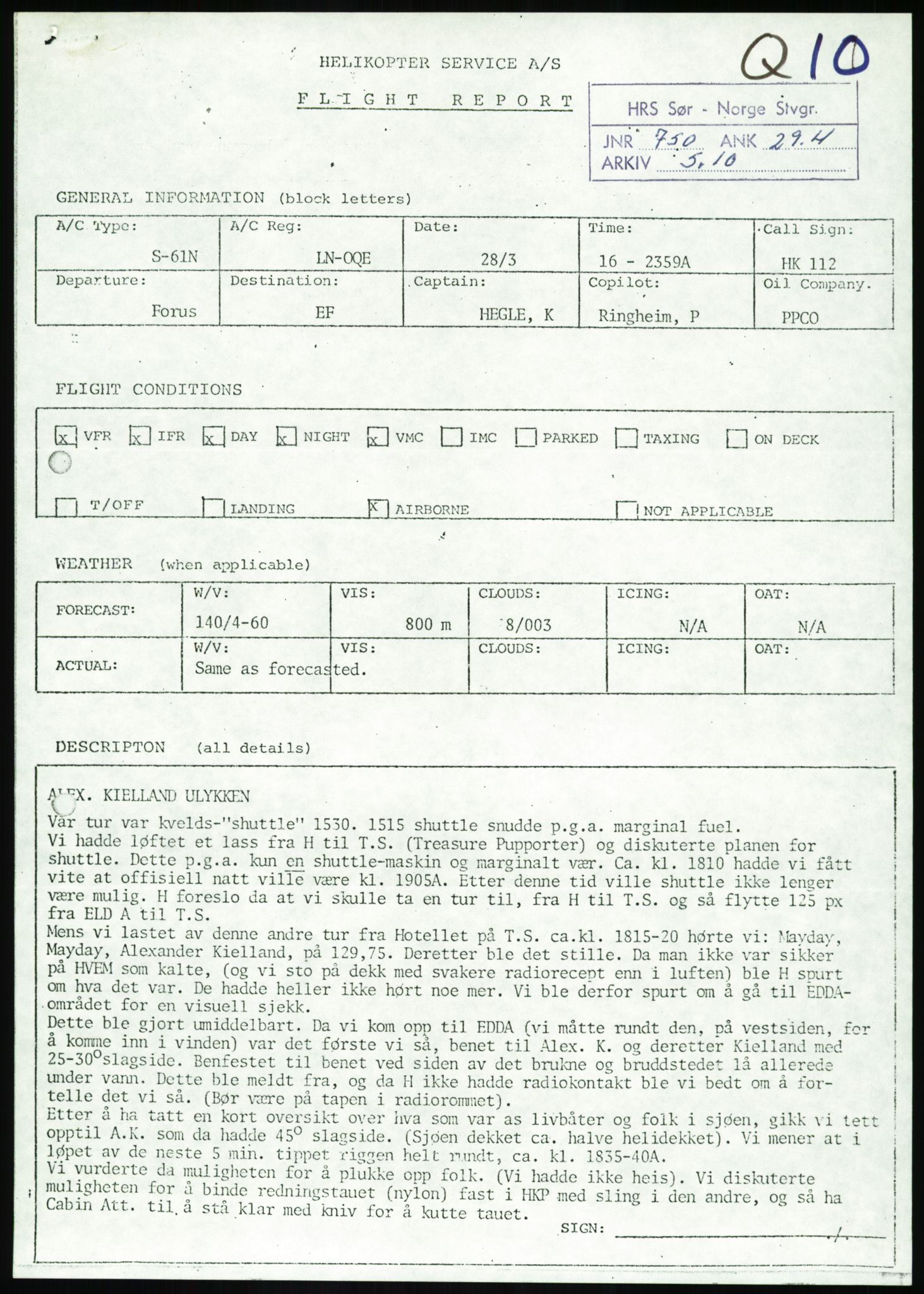 Justisdepartementet, Granskningskommisjonen ved Alexander Kielland-ulykken 27.3.1980, RA/S-1165/D/L0017: P Hjelpefartøy (Doku.liste + P1-P6 av 6)/Q Hovedredningssentralen (Q0-Q27 av 27), 1980-1981, p. 306