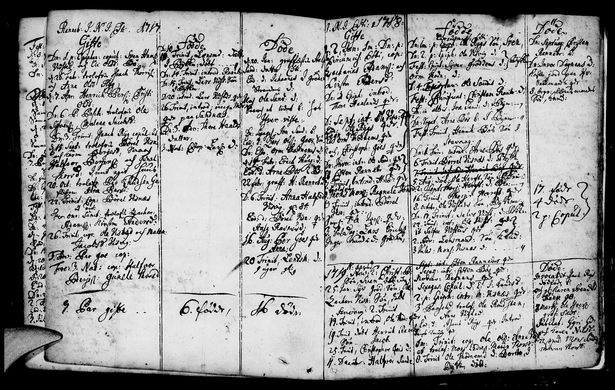 Domkirken sokneprestkontor, AV/SAST-A-101812/001/30/30BA/L0001: Parish register (official) no. A 1 /2, 1724-1726