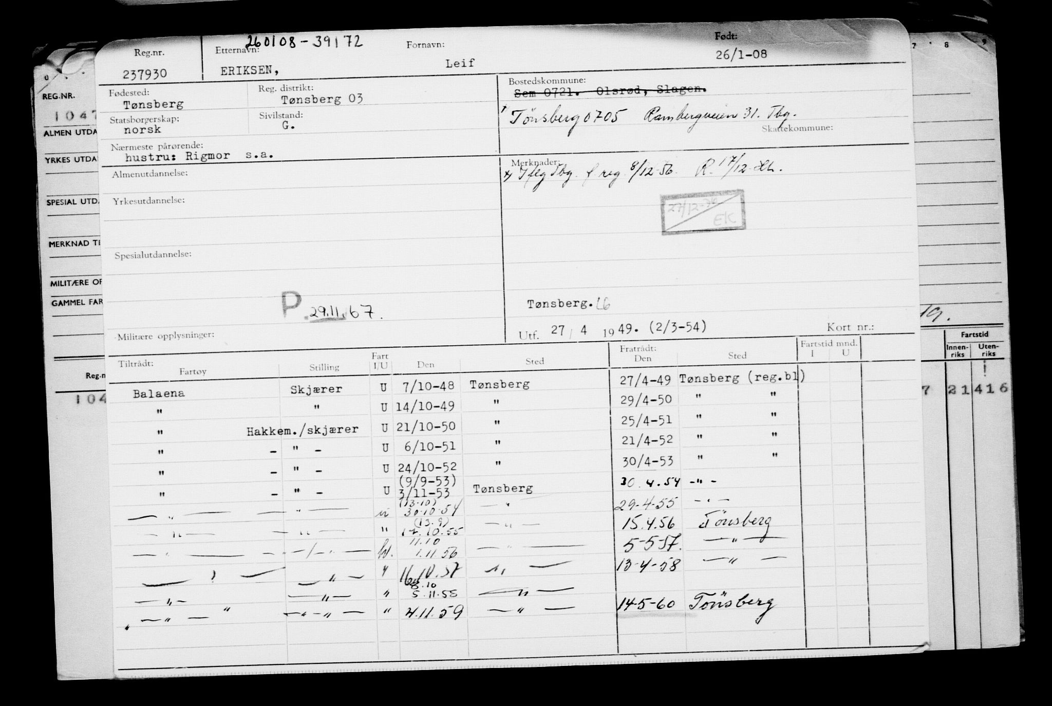 Direktoratet for sjømenn, AV/RA-S-3545/G/Gb/L0075: Hovedkort, 1908, p. 338