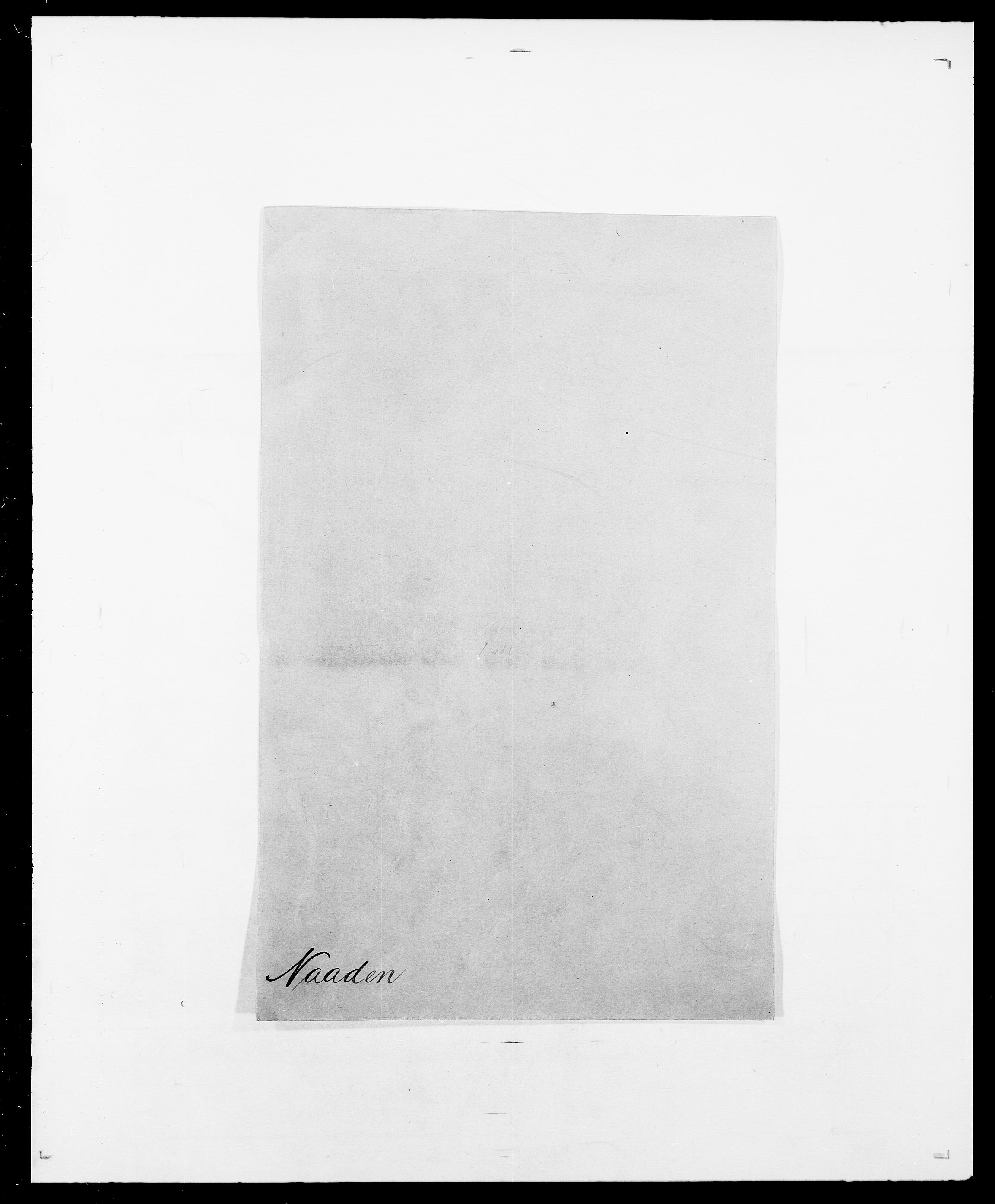 Delgobe, Charles Antoine - samling, SAO/PAO-0038/D/Da/L0028: Naaden - Nøvik, p. 1