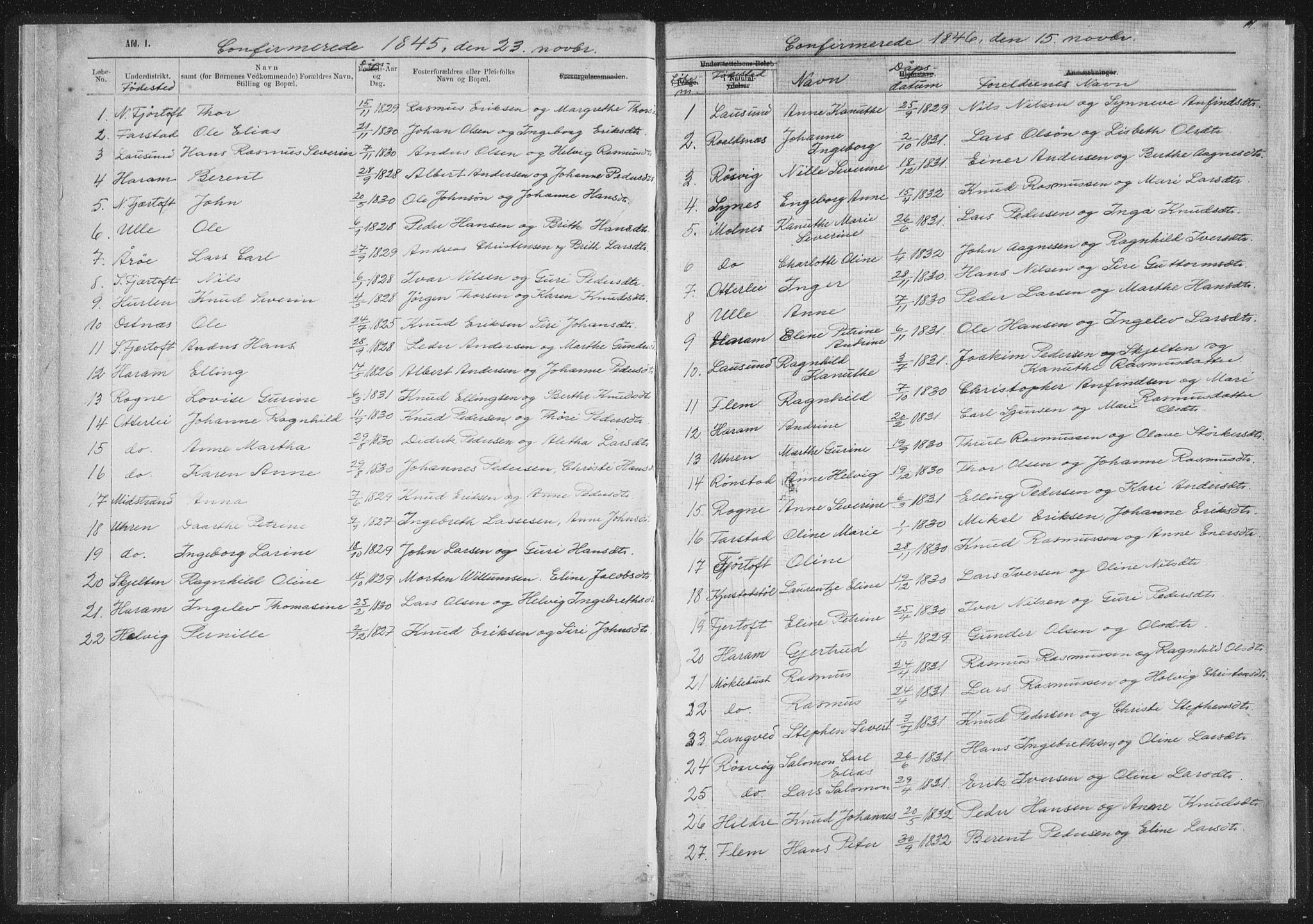 Ministerialprotokoller, klokkerbøker og fødselsregistre - Møre og Romsdal, AV/SAT-A-1454/536/L0514: Parish register (official) no. 536D01, 1840-1875, p. 11