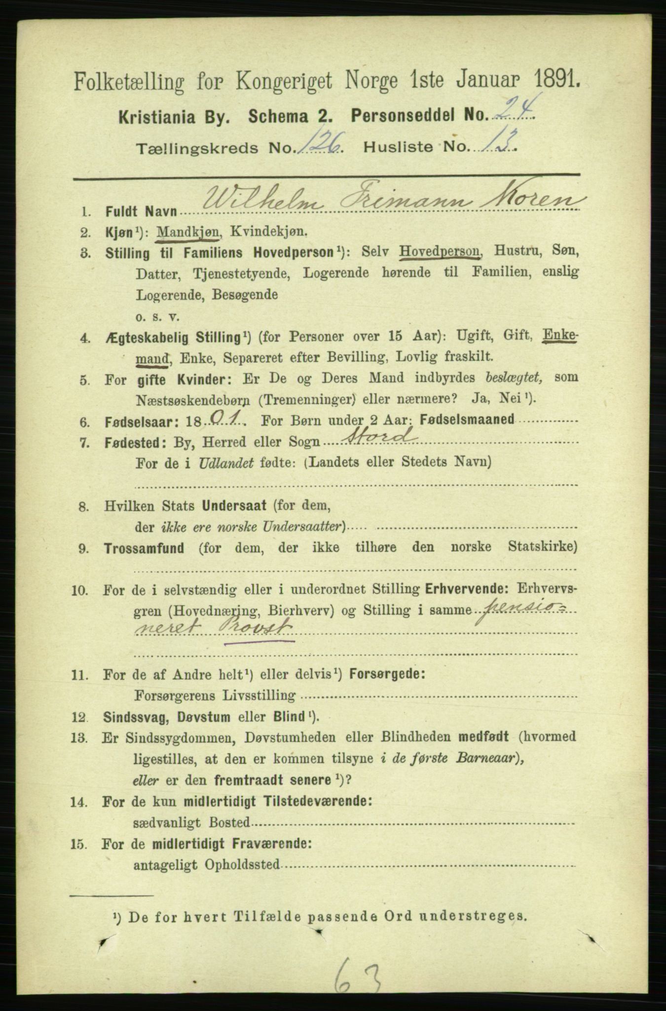 RA, 1891 census for 0301 Kristiania, 1891, p. 67602