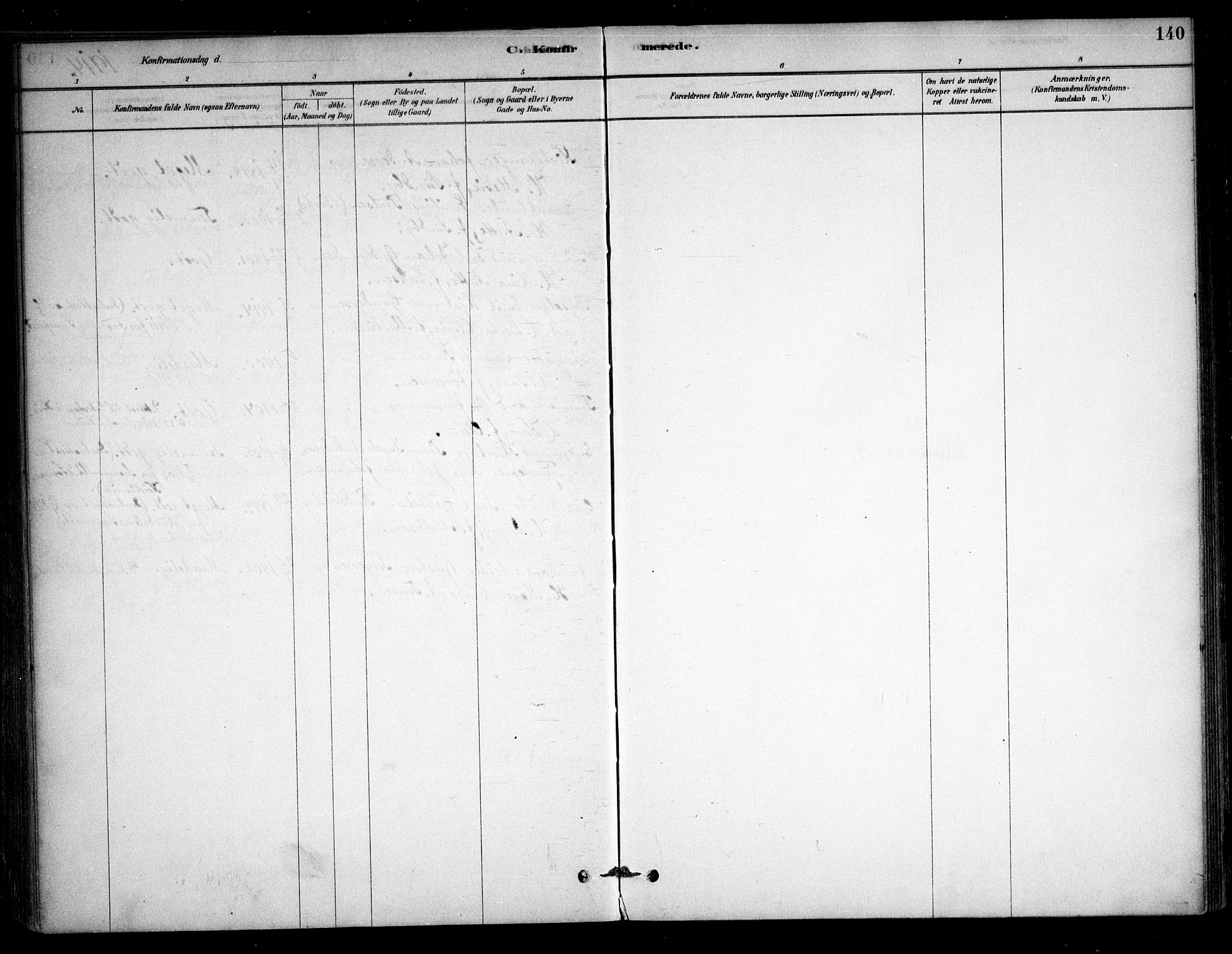 Sørum prestekontor Kirkebøker, AV/SAO-A-10303/F/Fb/L0001: Parish register (official) no. II 1, 1878-1915, p. 140