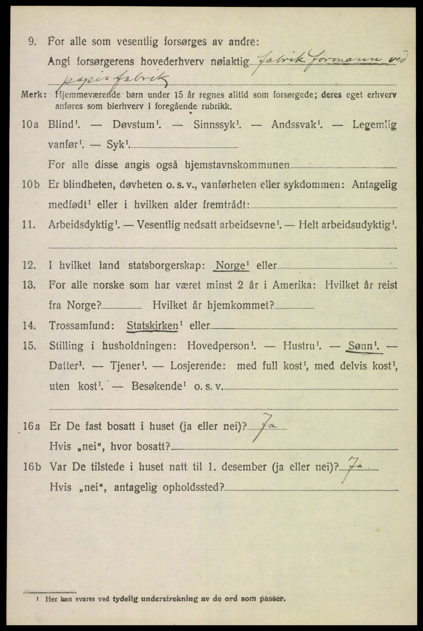 SAH, 1920 census for Løten, 1920, p. 2632