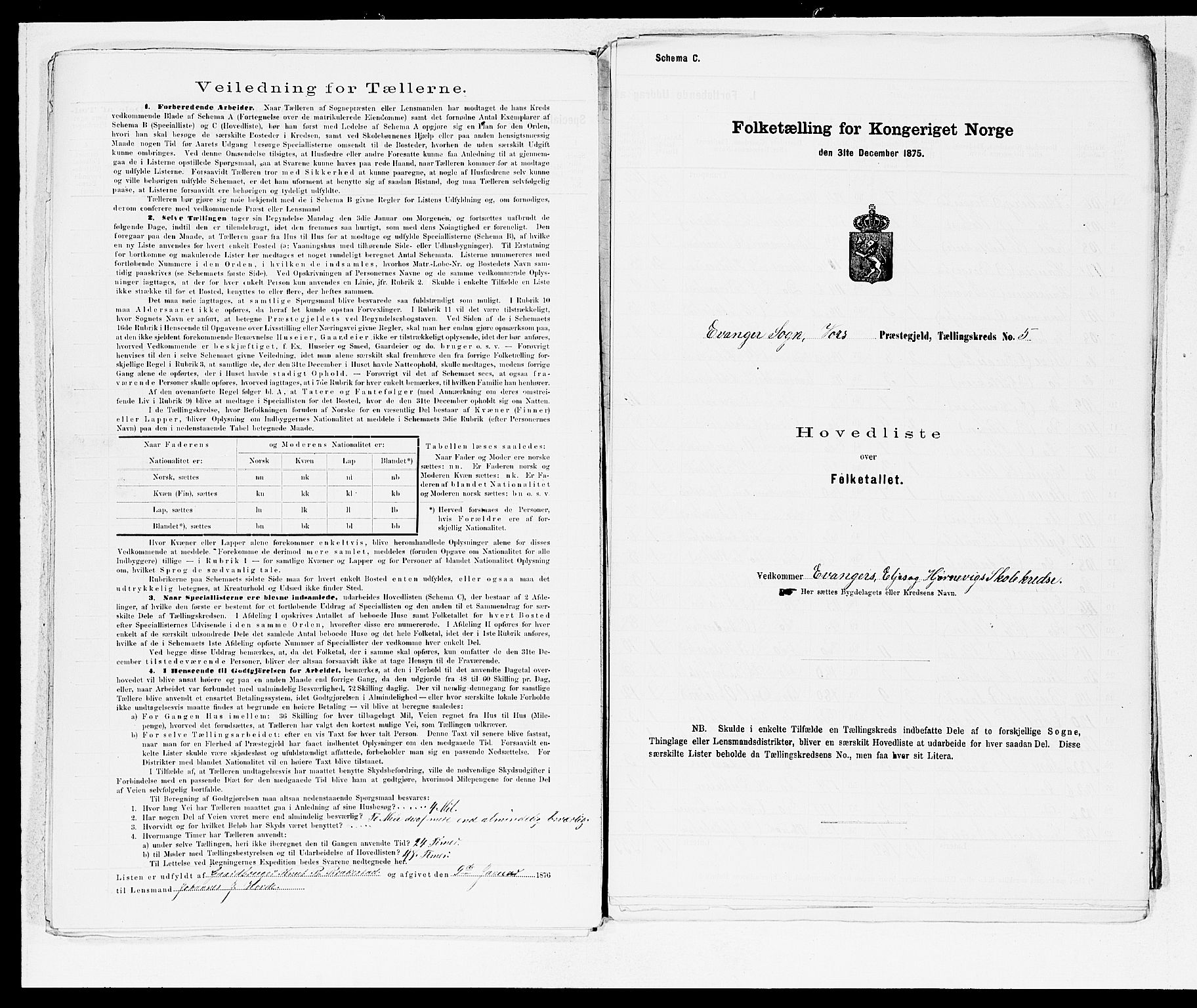 SAB, 1875 census for 1235P Voss, 1875, p. 40