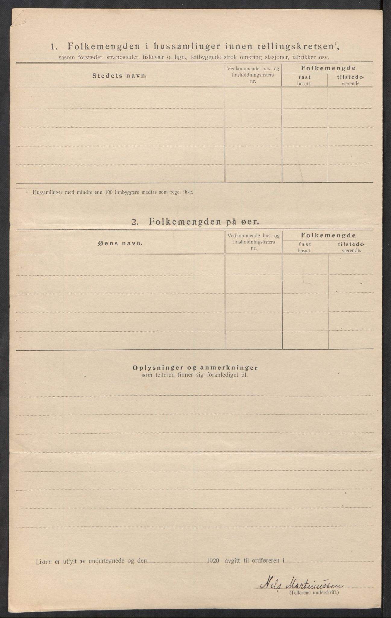 SAT, 1920 census for Bø, 1920, p. 18