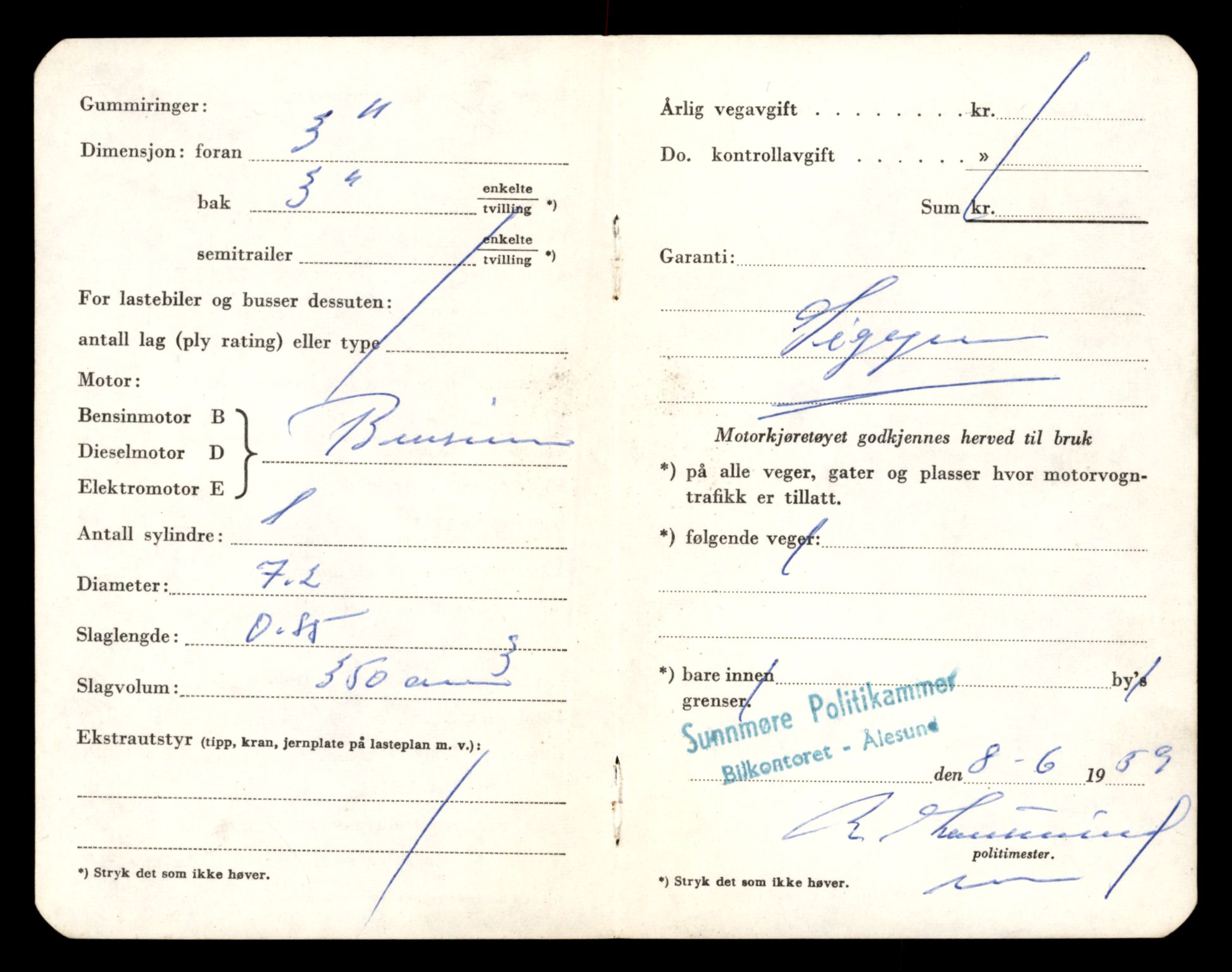 Møre og Romsdal vegkontor - Ålesund trafikkstasjon, AV/SAT-A-4099/F/Fe/L0039: Registreringskort for kjøretøy T 13361 - T 13530, 1927-1998, p. 1670