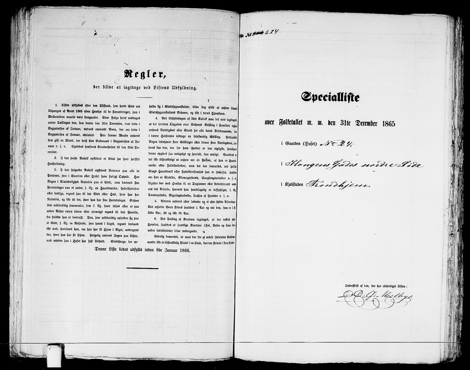 RA, 1865 census for Trondheim, 1865, p. 1297