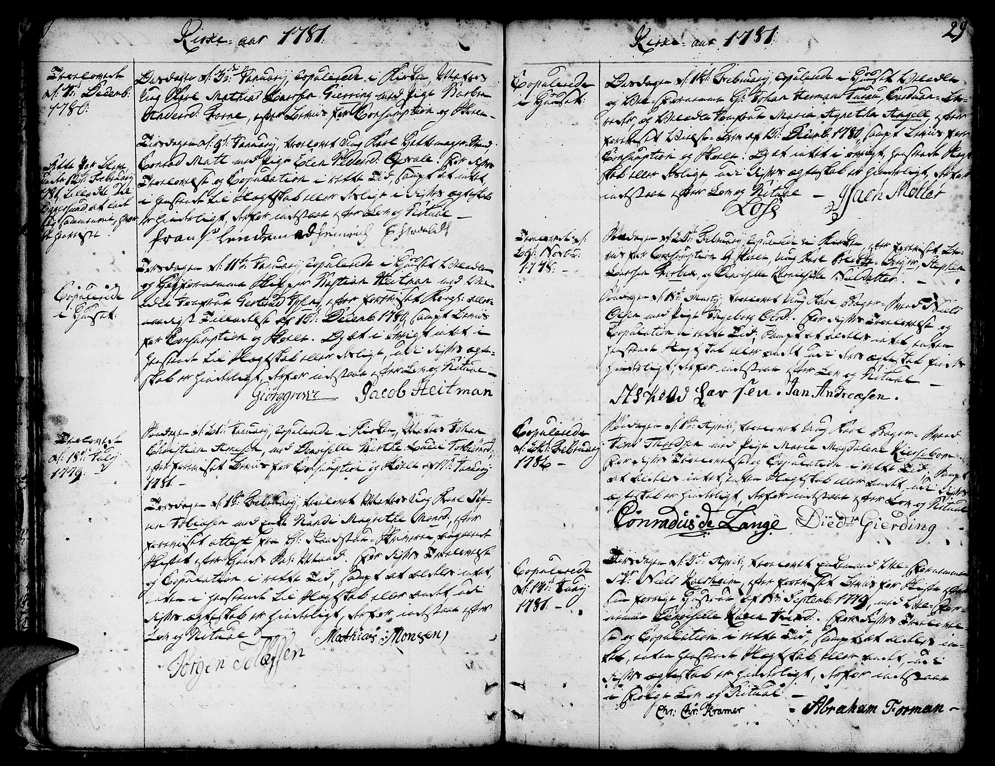 Nykirken Sokneprestembete, SAB/A-77101/H/Haa/L0008: Parish register (official) no. A 8, 1776-1814, p. 29