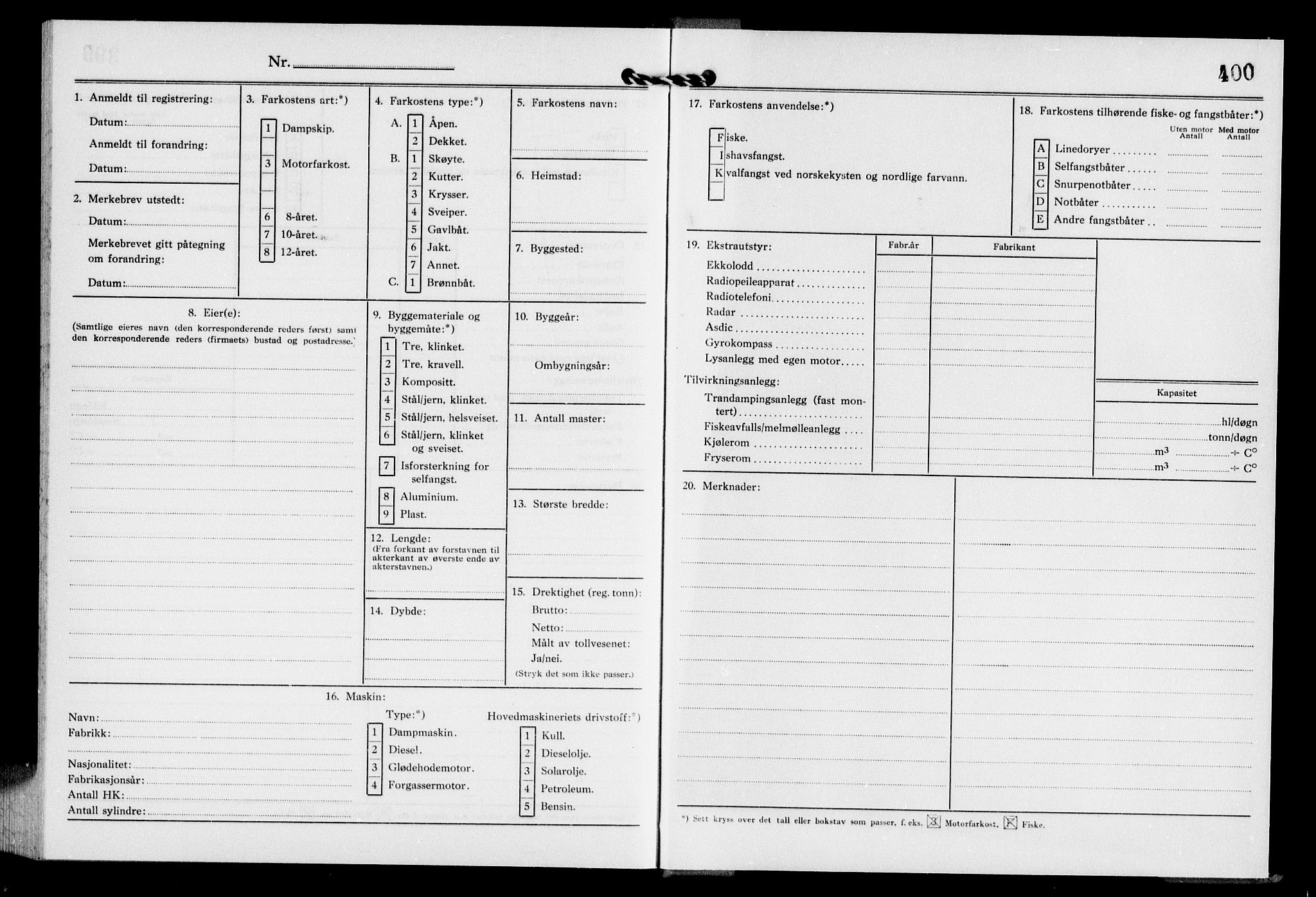 Fiskeridirektoratet - 1 Adm. ledelse - 13 Båtkontoret, AV/SAB-A-2003/I/Ia/Iaf/L0151: 135.0669/7 Merkeprotokoll - Ålesund, 1967-1968, p. 400