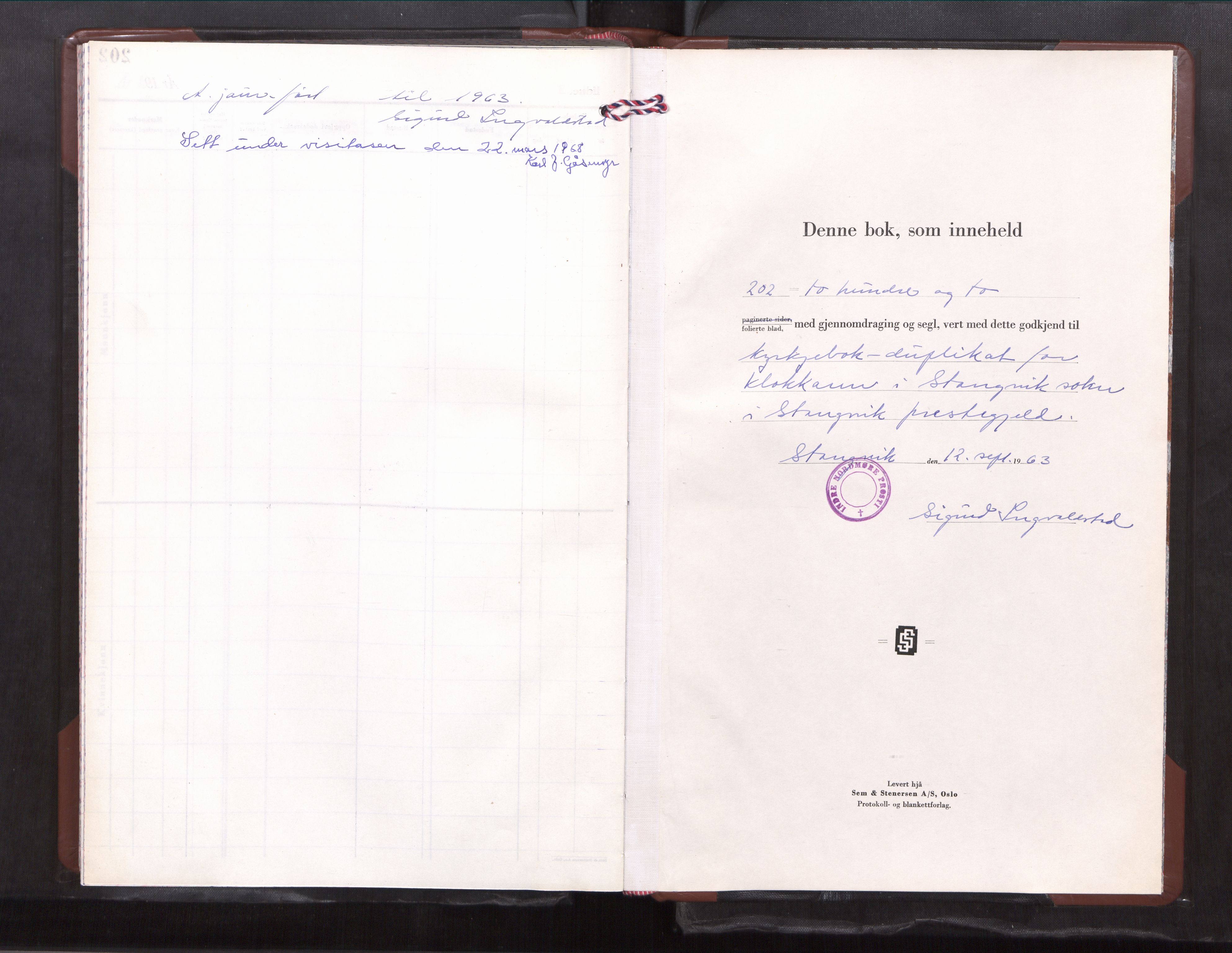Ministerialprotokoller, klokkerbøker og fødselsregistre - Møre og Romsdal, SAT/A-1454/592/L1033: Parish register (copy) no. 592---, 1960-1967