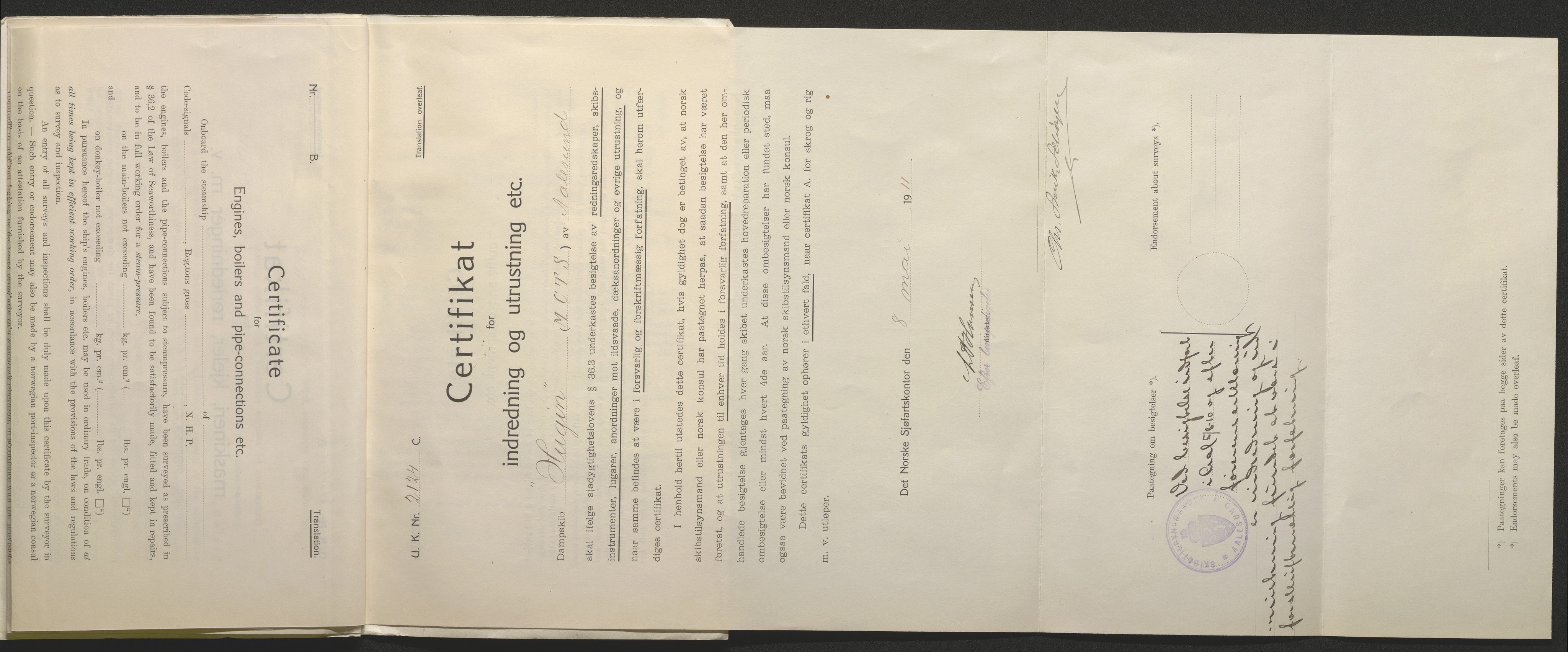 Sjøfartsdirektoratet med forløpere, skipsmapper slettede skip, AV/RA-S-4998/F/Fa/L0519: --, 1850-1922, p. 422