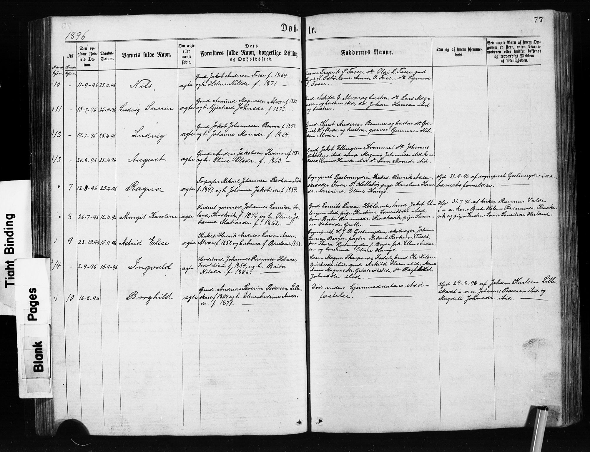 Alversund Sokneprestembete, SAB/A-73901/H/Ha/Hab: Parish register (copy) no. A 2, 1864-1905, p. 77