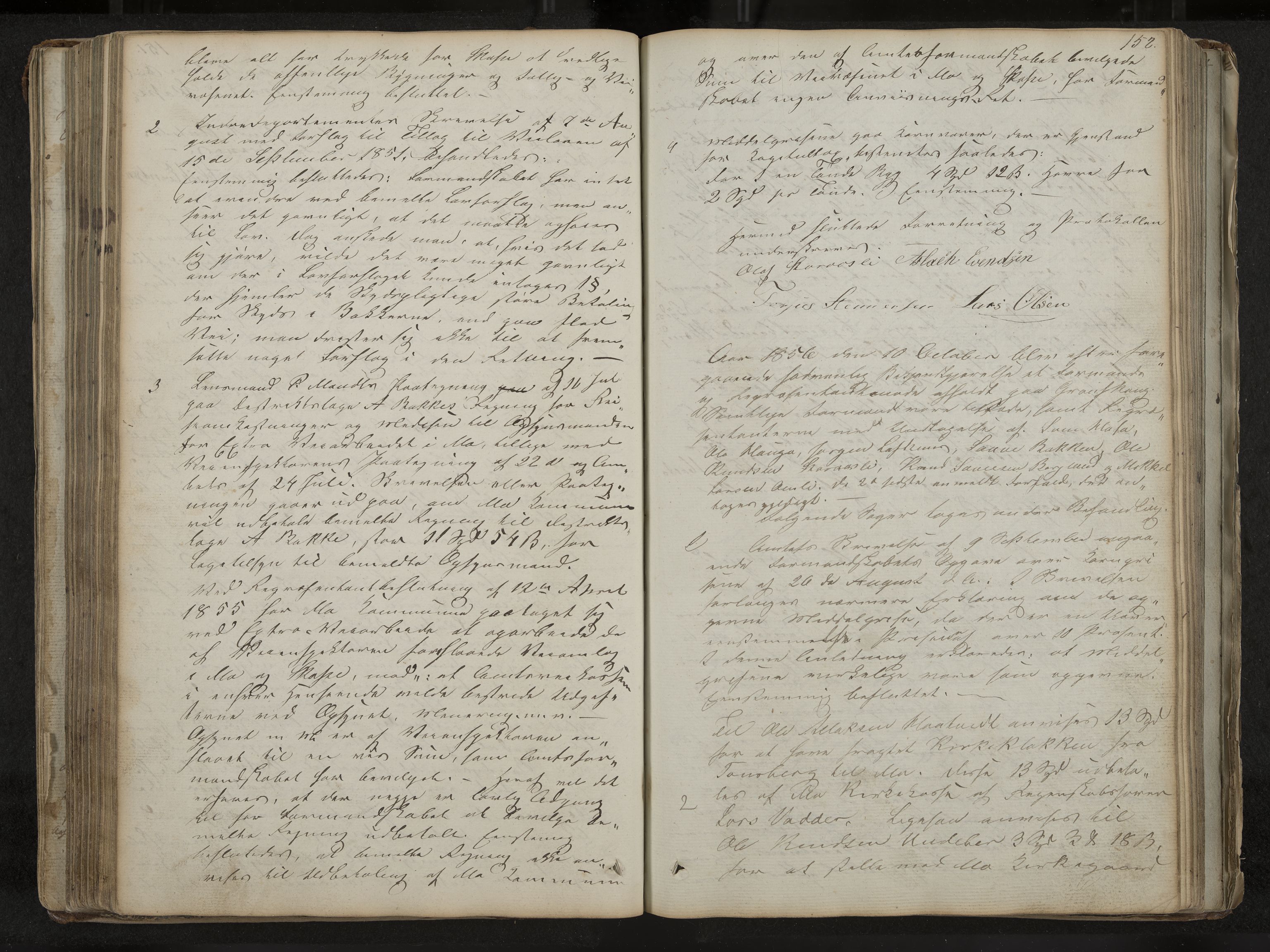 Mo formannskap og sentraladministrasjon, IKAK/0832021/A/L0001: Møtebok Mo og Skafså, 1837-1882, p. 152