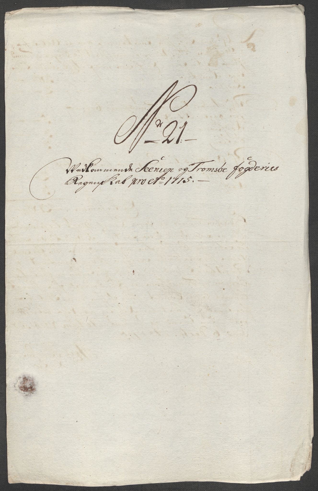 Rentekammeret inntil 1814, Reviderte regnskaper, Fogderegnskap, AV/RA-EA-4092/R68/L4761: Fogderegnskap Senja og Troms, 1715, p. 130