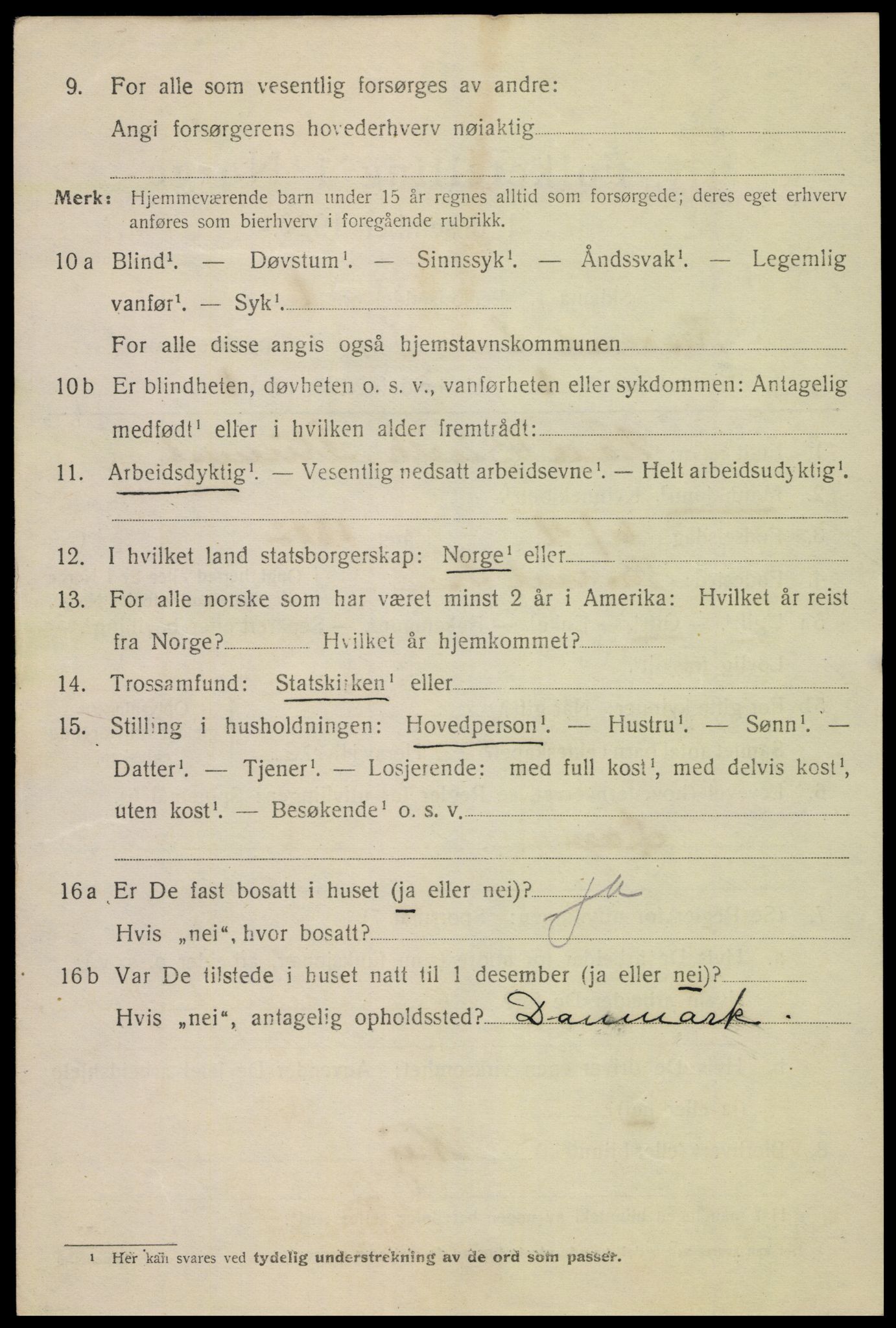 SAK, 1920 census for Kristiansand, 1920, p. 34842