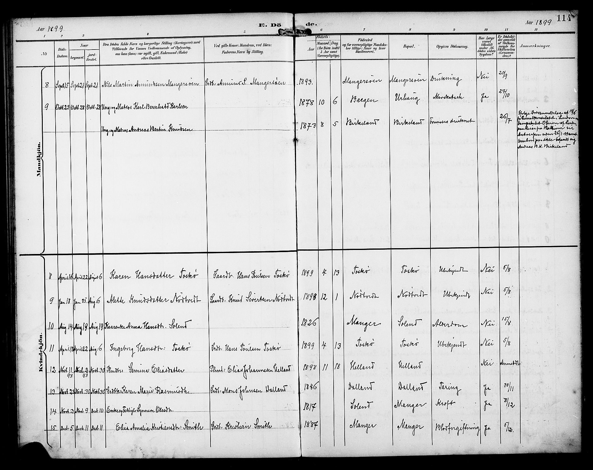 Manger sokneprestembete, SAB/A-76801/H/Haa: Parish register (official) no. B 2, 1893-1906, p. 114