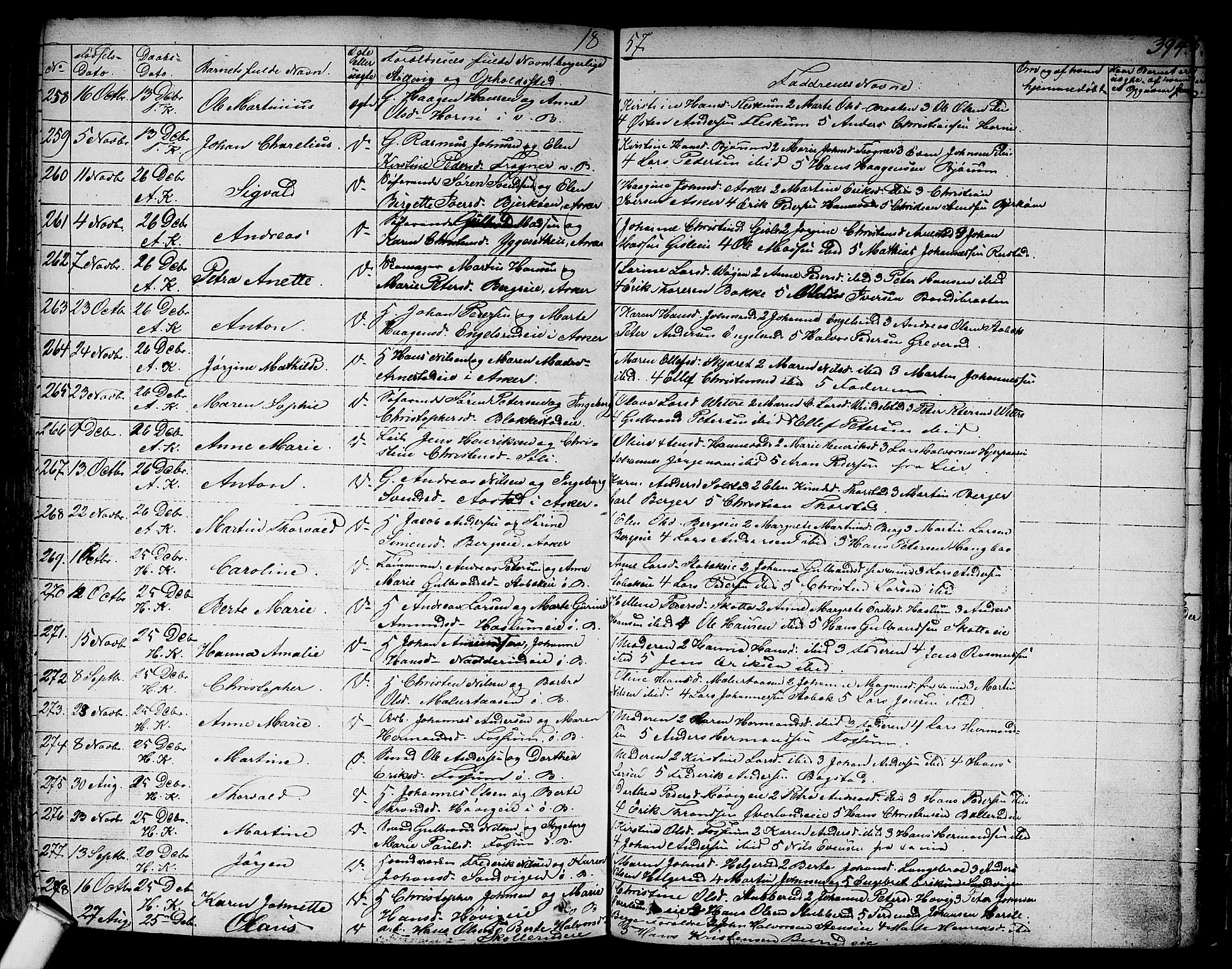 Asker prestekontor Kirkebøker, SAO/A-10256a/F/Fa/L0007: Parish register (official) no. I 7, 1825-1864, p. 394