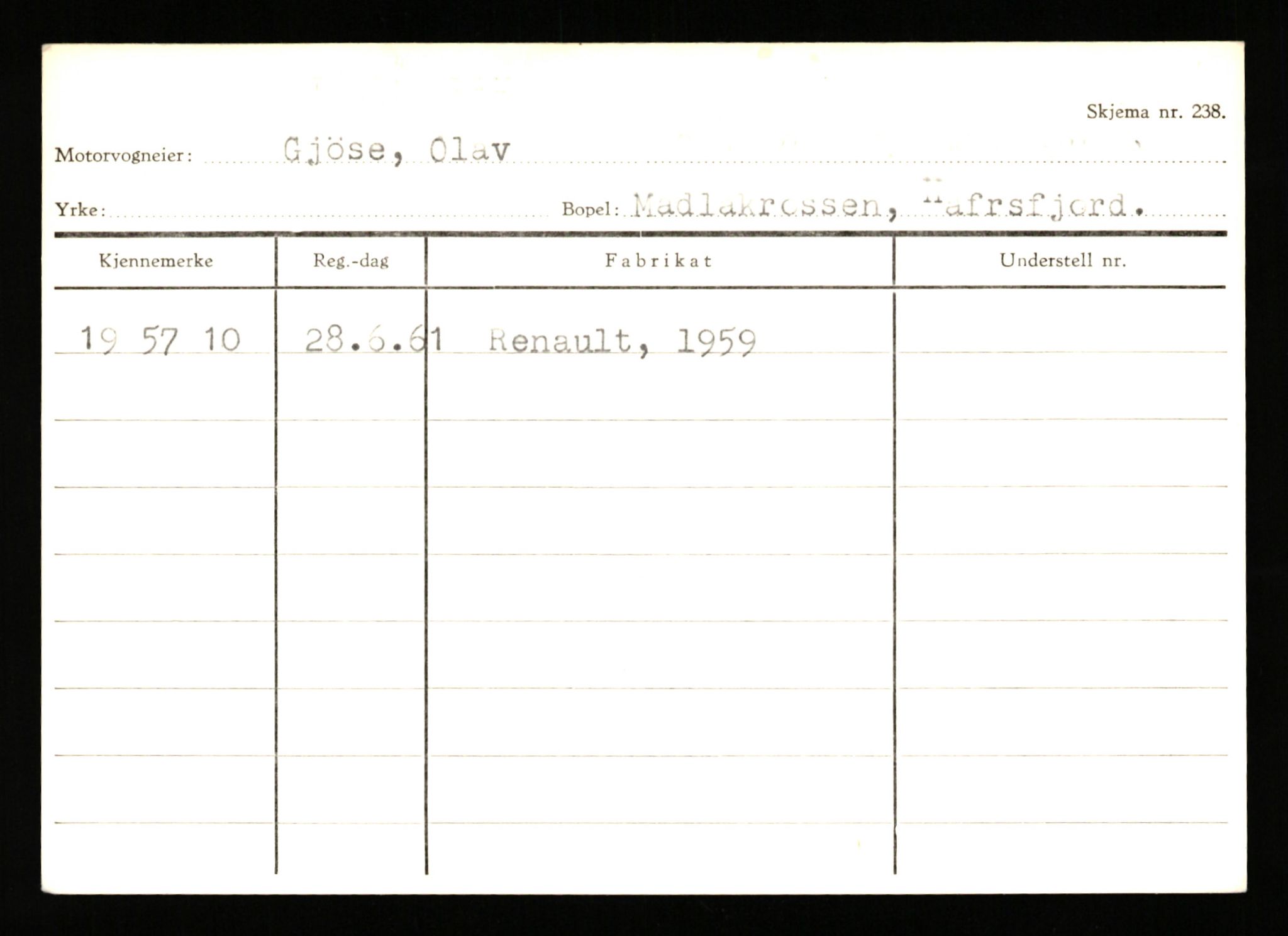 Stavanger trafikkstasjon, AV/SAST-A-101942/0/G/L0010: Registreringsnummer: 130000 - 239953, 1930-1971, p. 2269