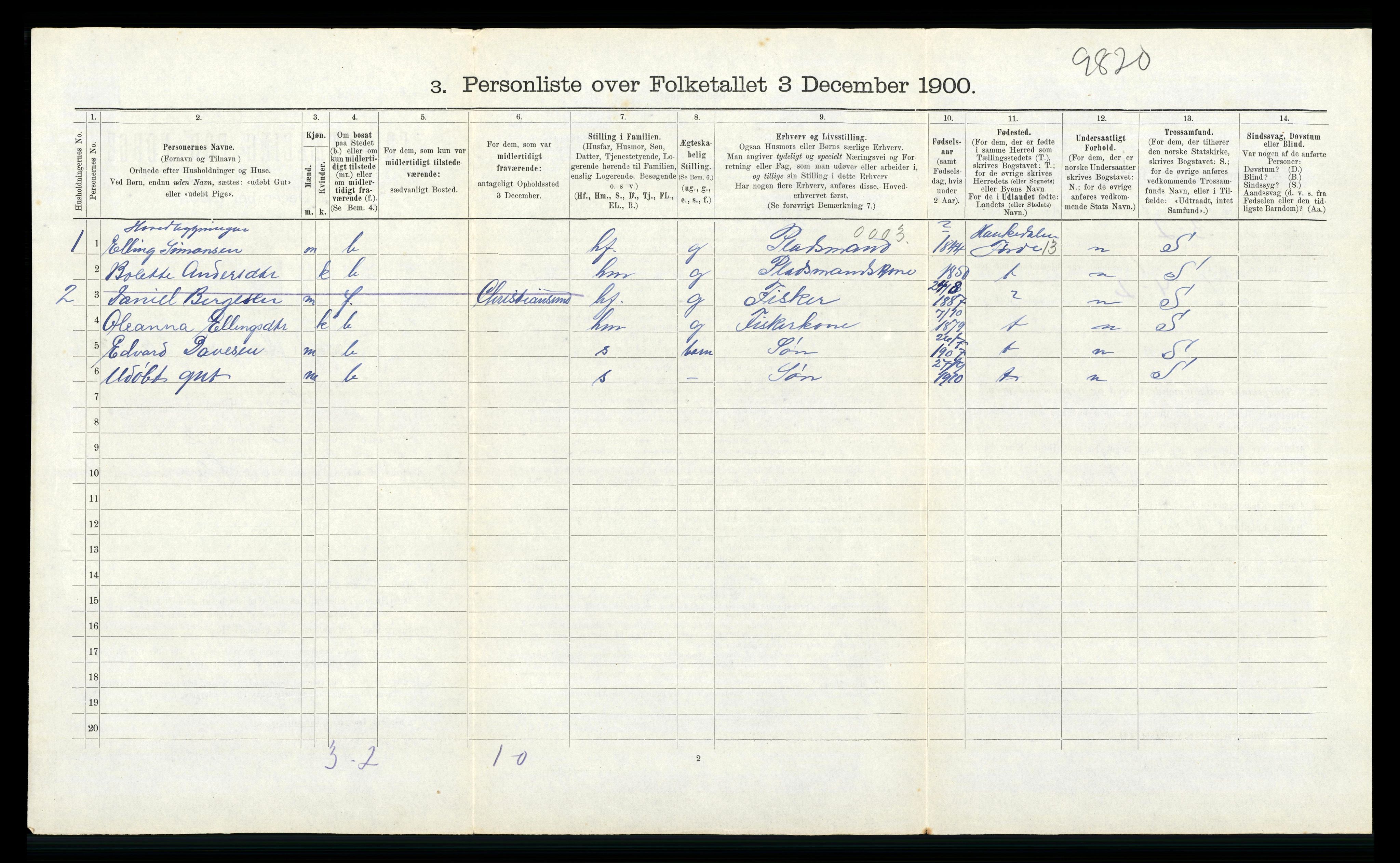 RA, 1910 census for Kinn, 1910, p. 513