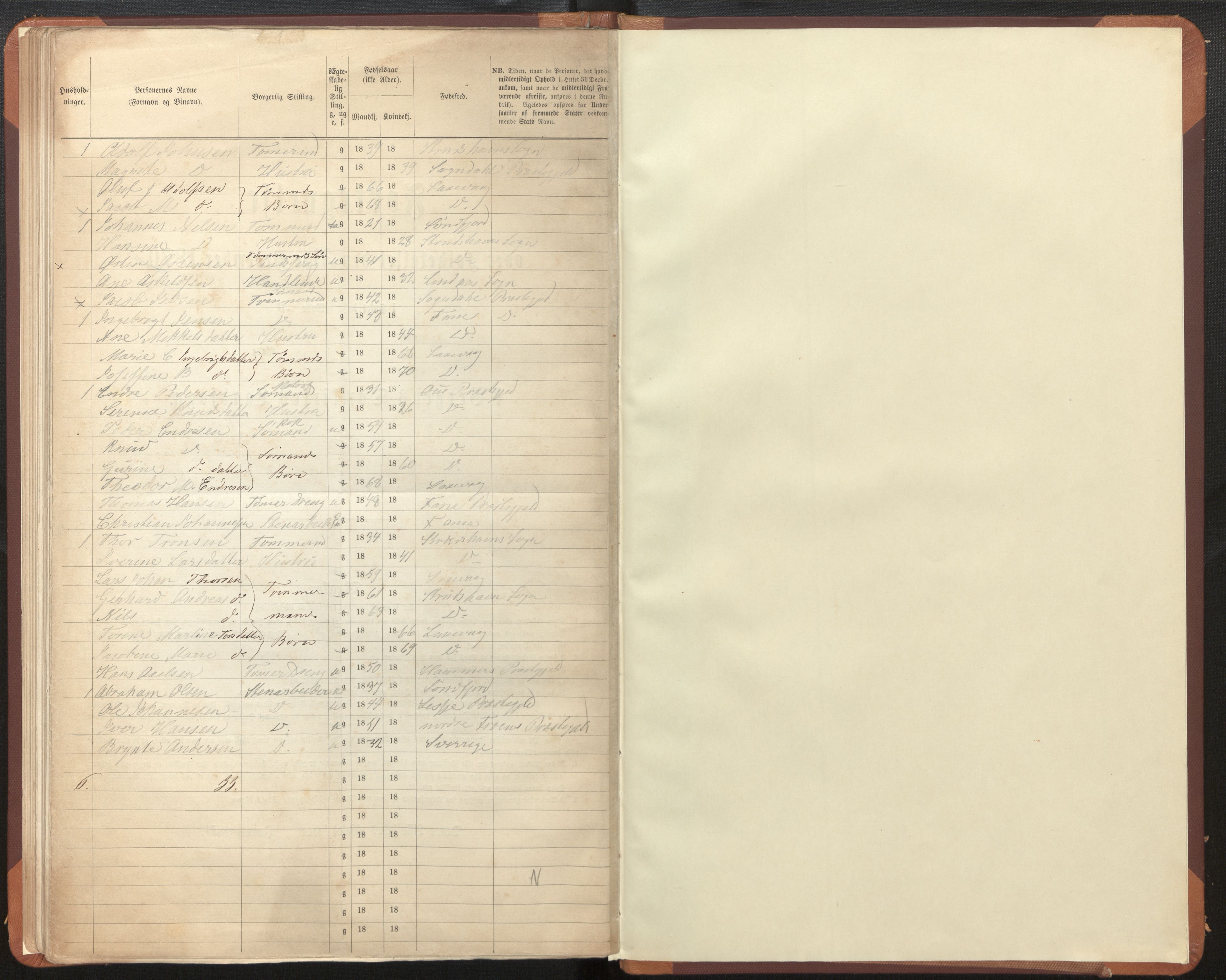 SAB, 1870 census for Bergen rural district, Domkirken local parish, 1870, p. 83