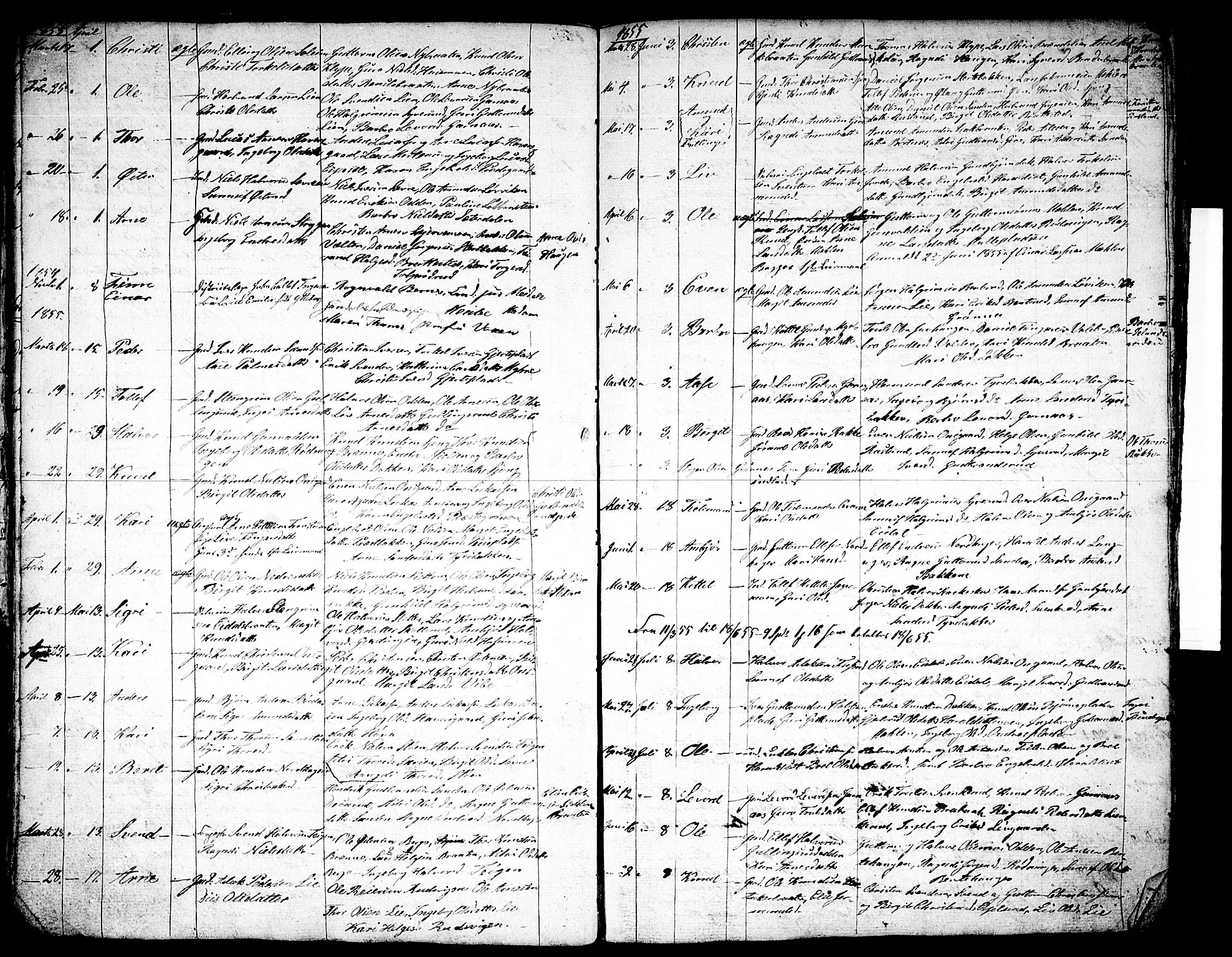 Nes kirkebøker, AV/SAKO-A-236/G/Ga/L0001: Parish register (copy) no. I 1, 1843-1872