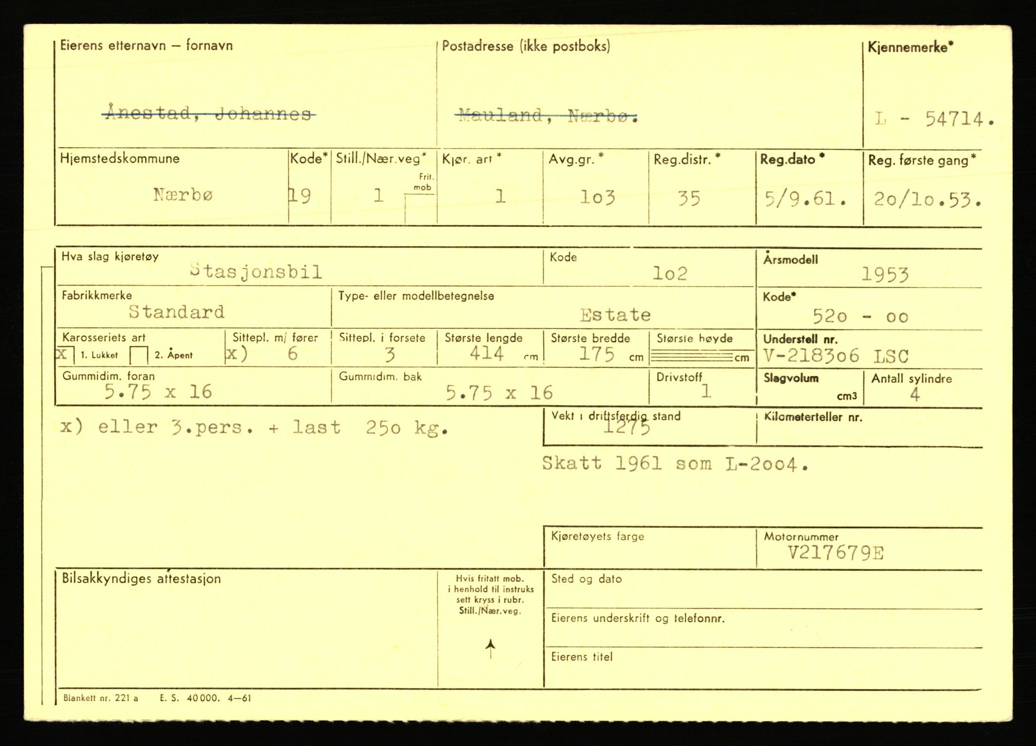 Stavanger trafikkstasjon, AV/SAST-A-101942/0/F/L0054: L-54200 - L-55699, 1930-1971, p. 1071