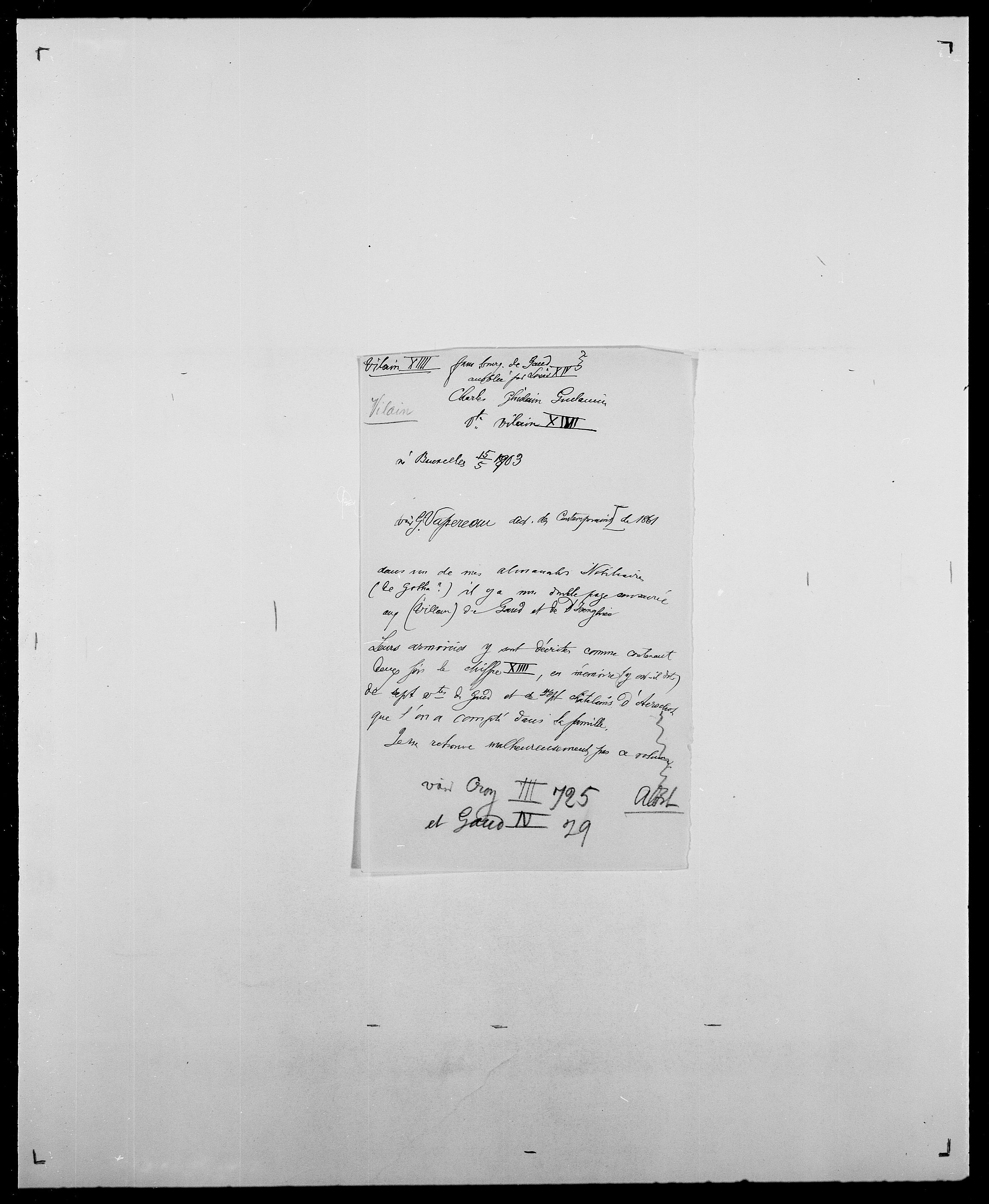Delgobe, Charles Antoine - samling, AV/SAO-PAO-0038/D/Da/L0042: Vilain - Wulf, Wulff, se også Wolf, p. 2
