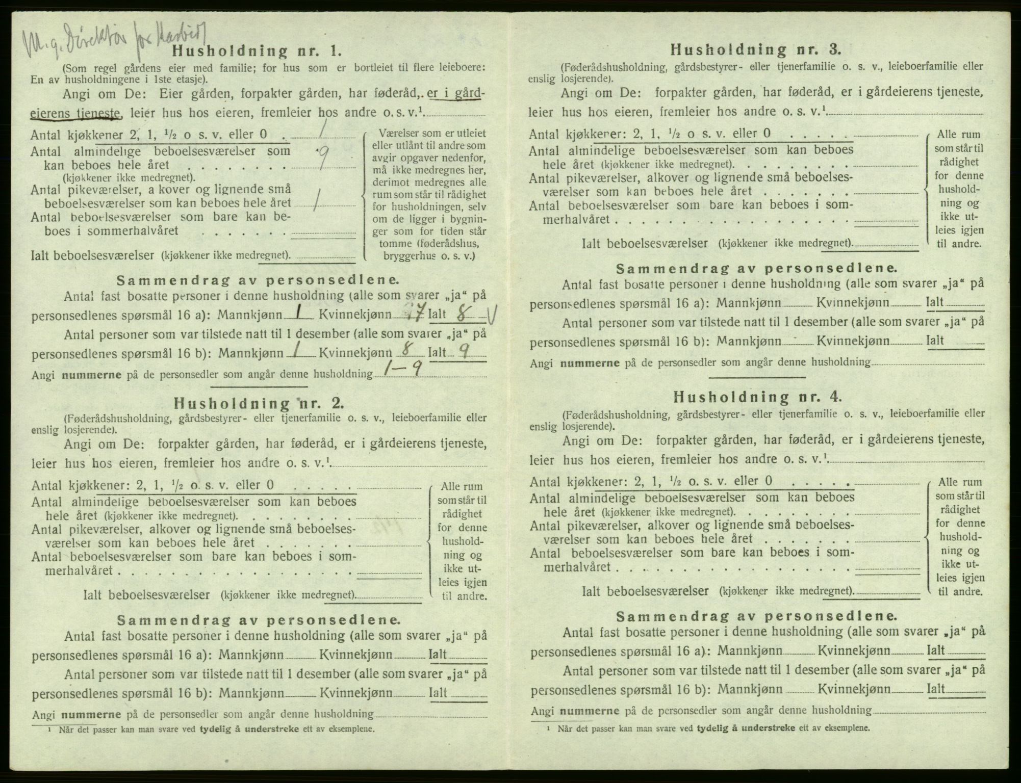 SAB, 1920 census for Odda, 1920, p. 514