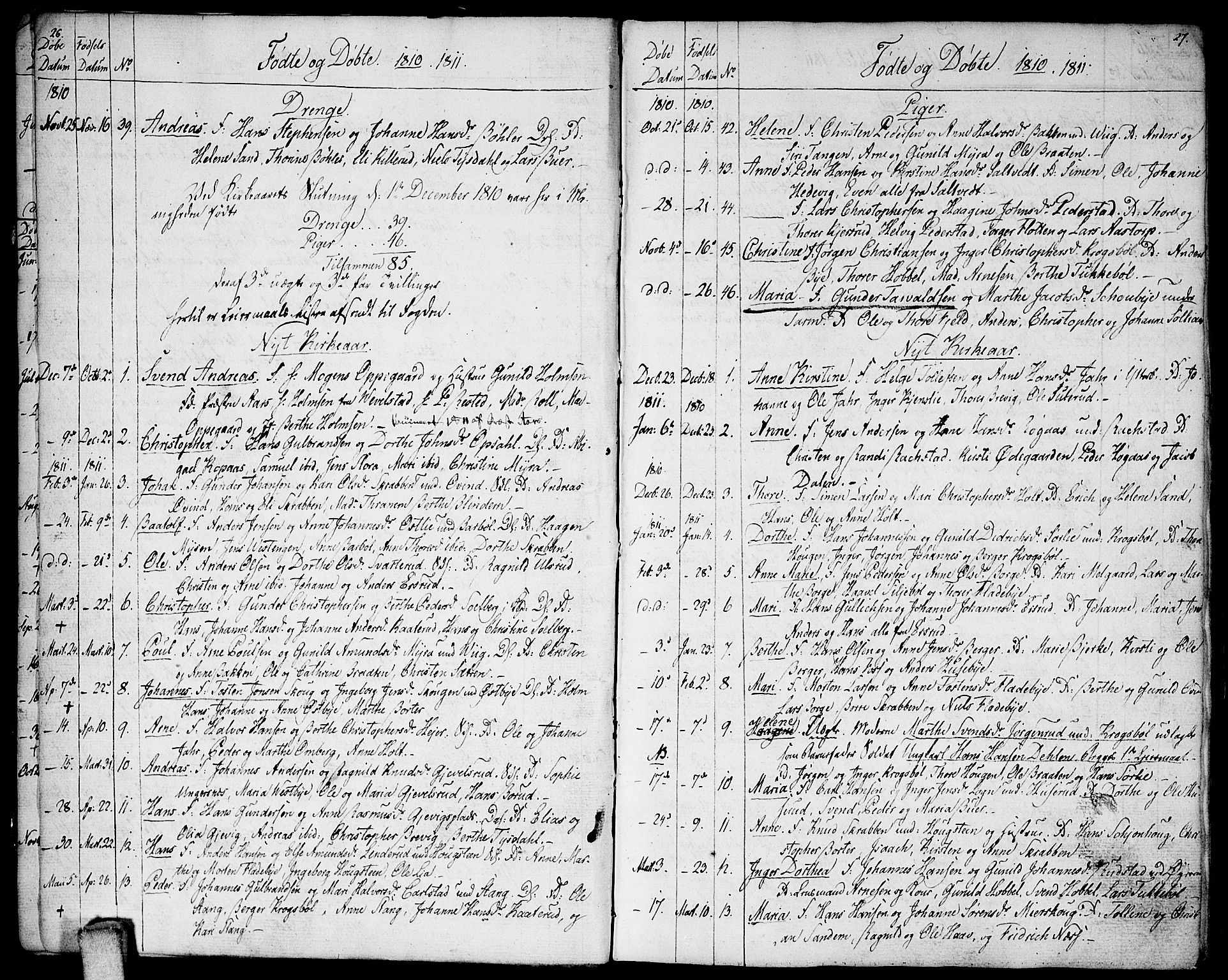 Enebakk prestekontor Kirkebøker, SAO/A-10171c/F/Fa/L0004: Parish register (official) no. I 4, 1806-1854, p. 26-27