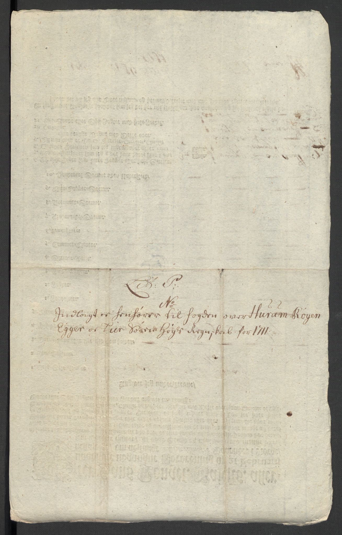 Rentekammeret inntil 1814, Reviderte regnskaper, Fogderegnskap, AV/RA-EA-4092/R31/L1706: Fogderegnskap Hurum, Røyken, Eiker, Lier og Buskerud, 1711, p. 122