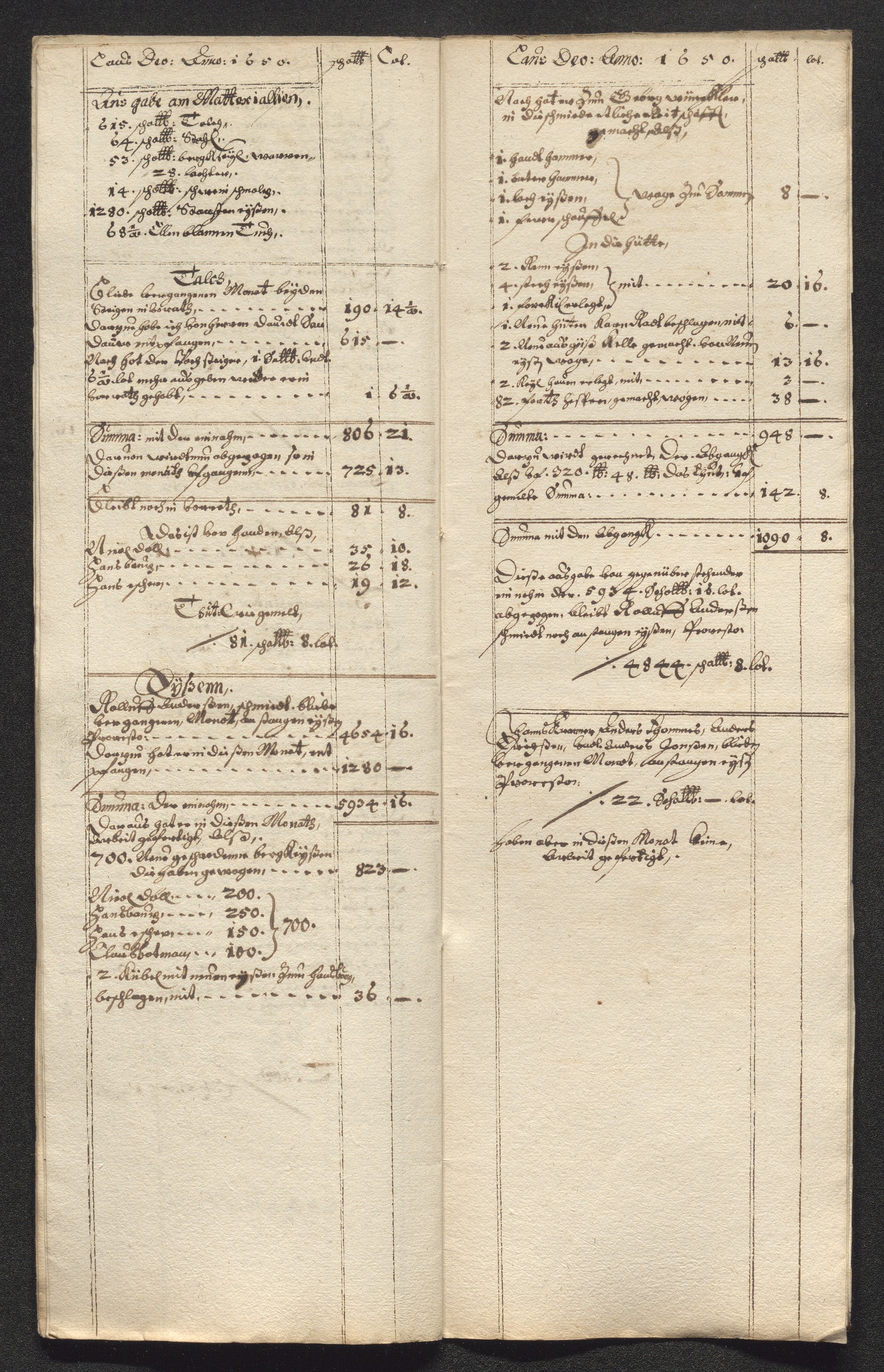 Kongsberg Sølvverk 1623-1816, AV/SAKO-EA-3135/001/D/Dc/Dcd/L0024: Utgiftsregnskap for gruver m.m. , 1650, p. 233