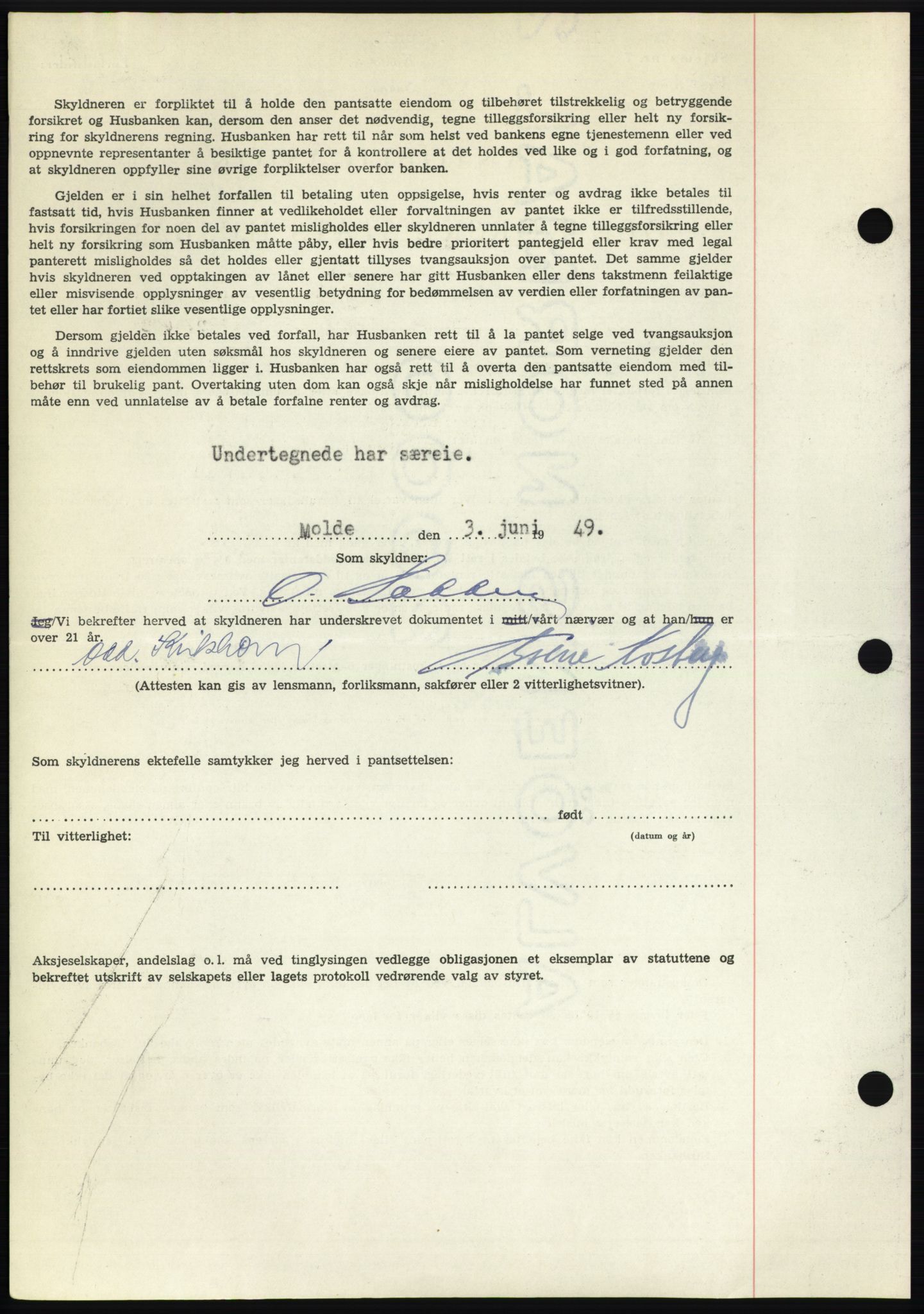 Romsdal sorenskriveri, AV/SAT-A-4149/1/2/2C: Mortgage book no. B4, 1948-1949, Diary no: : 1550/1949