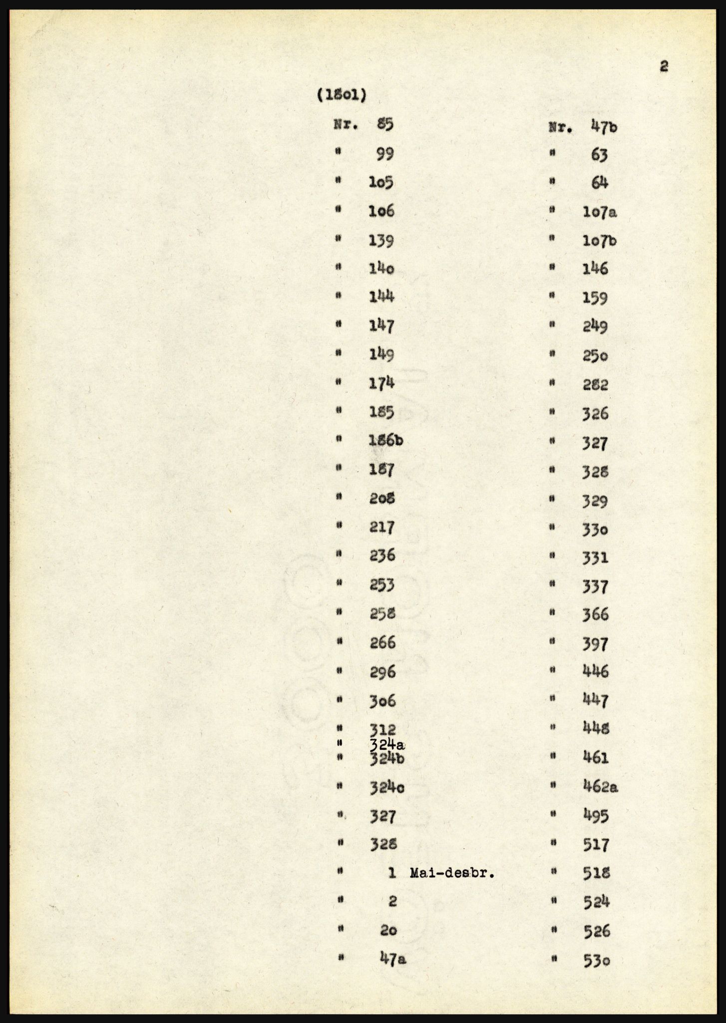 Riksarkivet, Seksjon for eldre arkiv og spesialsamlinger, AV/RA-EA-6797/H/Ha, 1953, p. 2