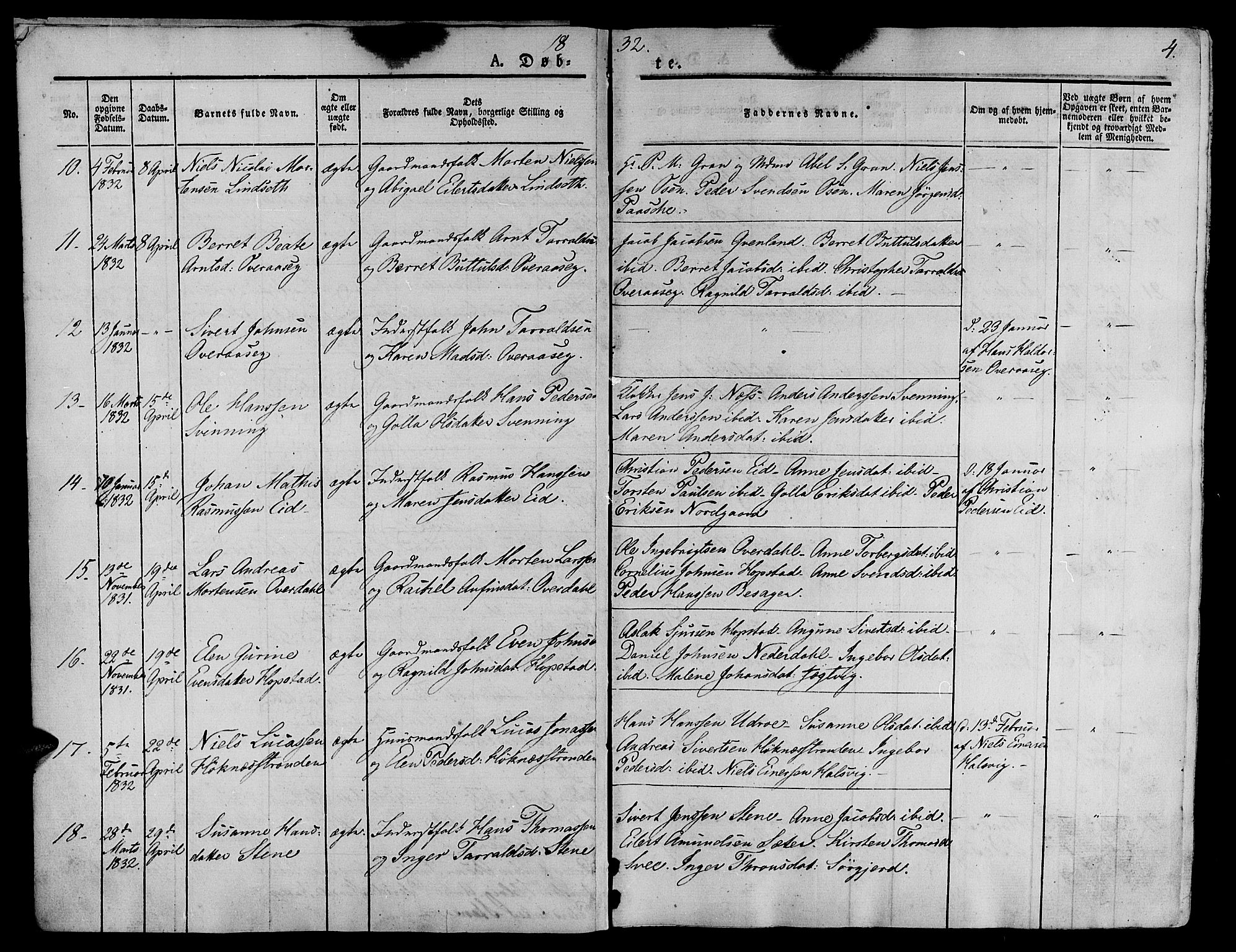 Ministerialprotokoller, klokkerbøker og fødselsregistre - Sør-Trøndelag, SAT/A-1456/657/L0703: Parish register (official) no. 657A04, 1831-1846, p. 4