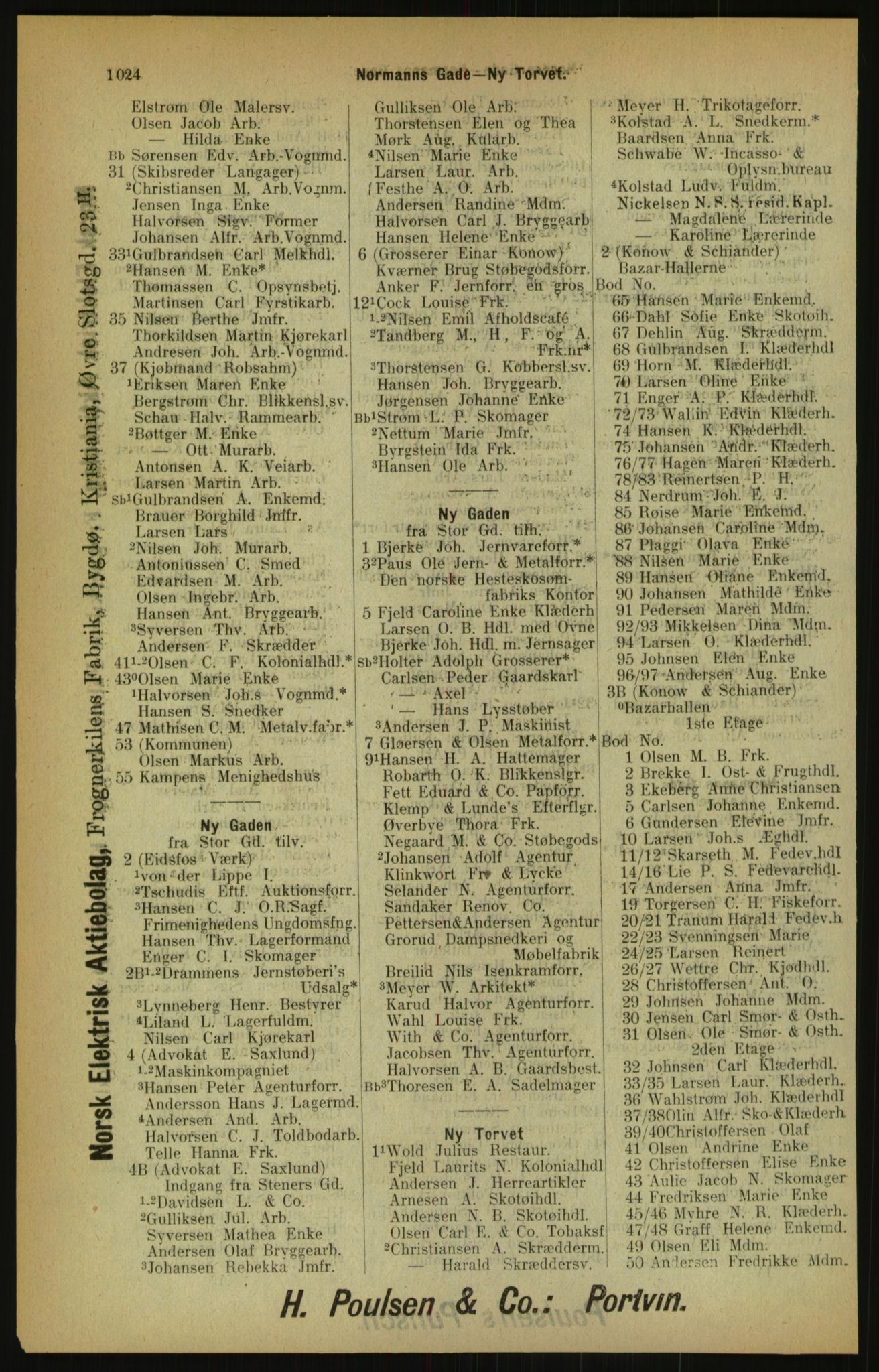 Kristiania/Oslo adressebok, PUBL/-, 1900, p. 1024