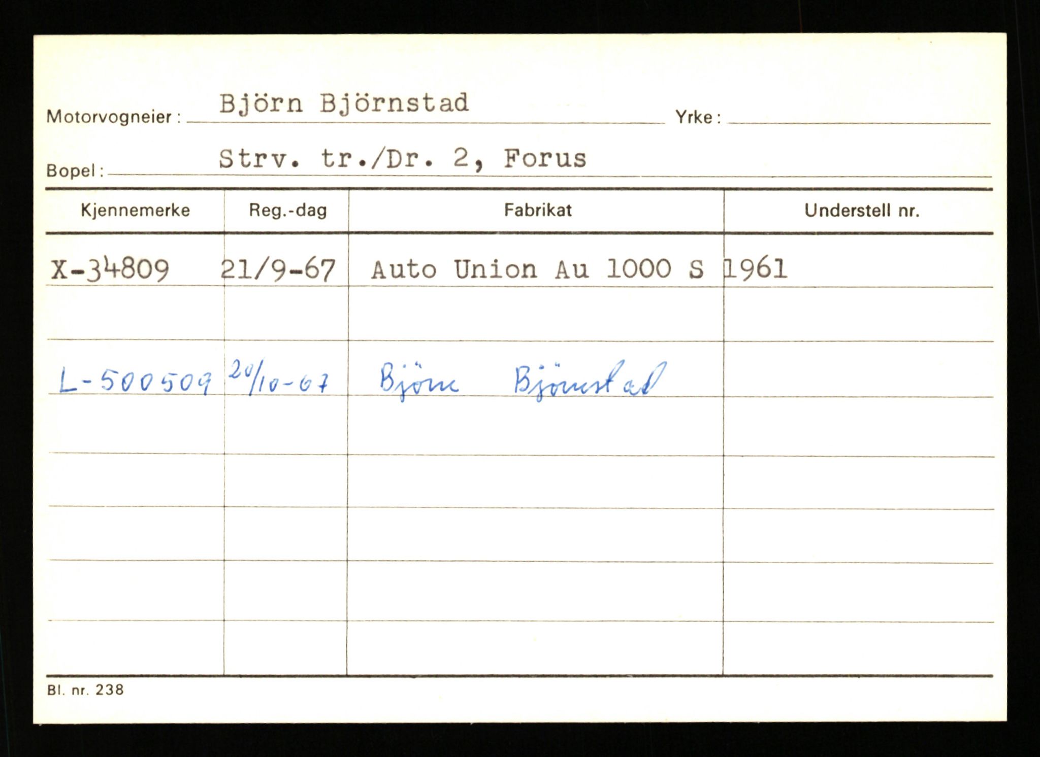 Stavanger trafikkstasjon, SAST/A-101942/0/G/L0006: Registreringsnummer: 34250 - 49007, 1930-1971, p. 171