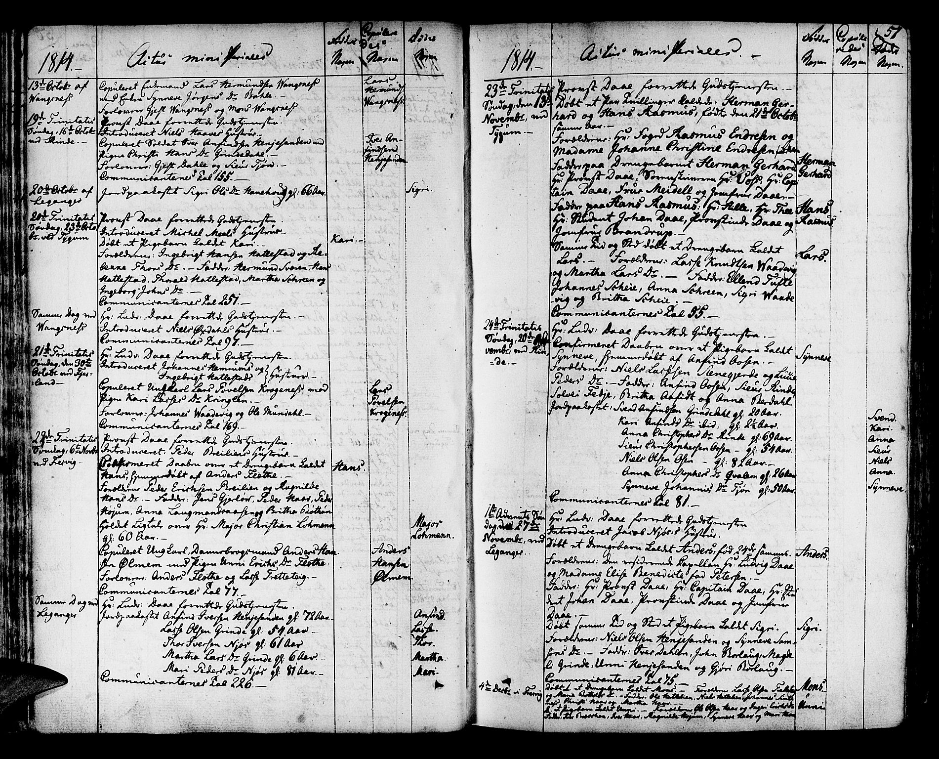 Leikanger sokneprestembete, SAB/A-81001: Parish register (official) no. A 6, 1810-1838, p. 51