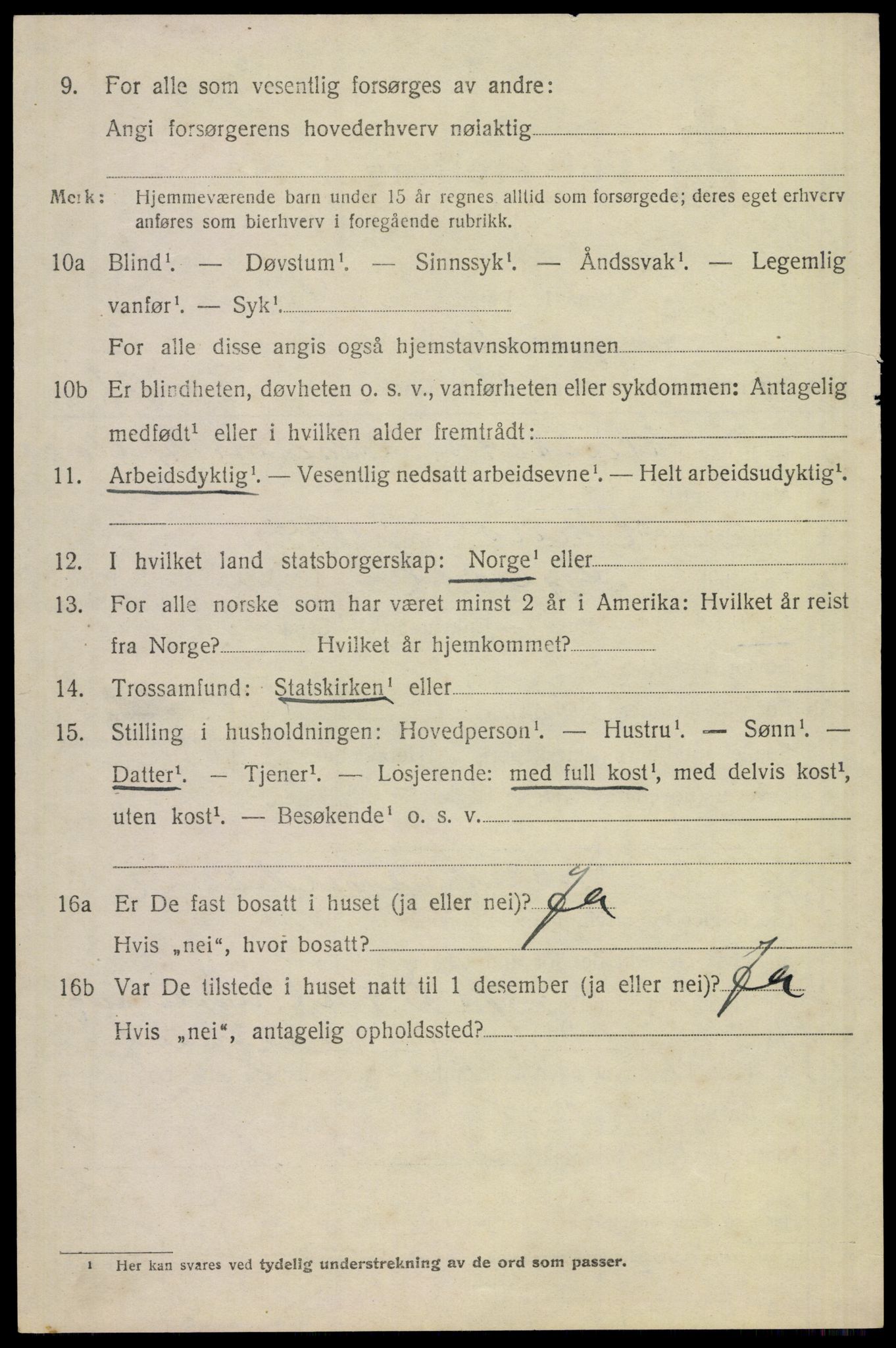 SAST, 1920 census for Gjesdal, 1920, p. 2121