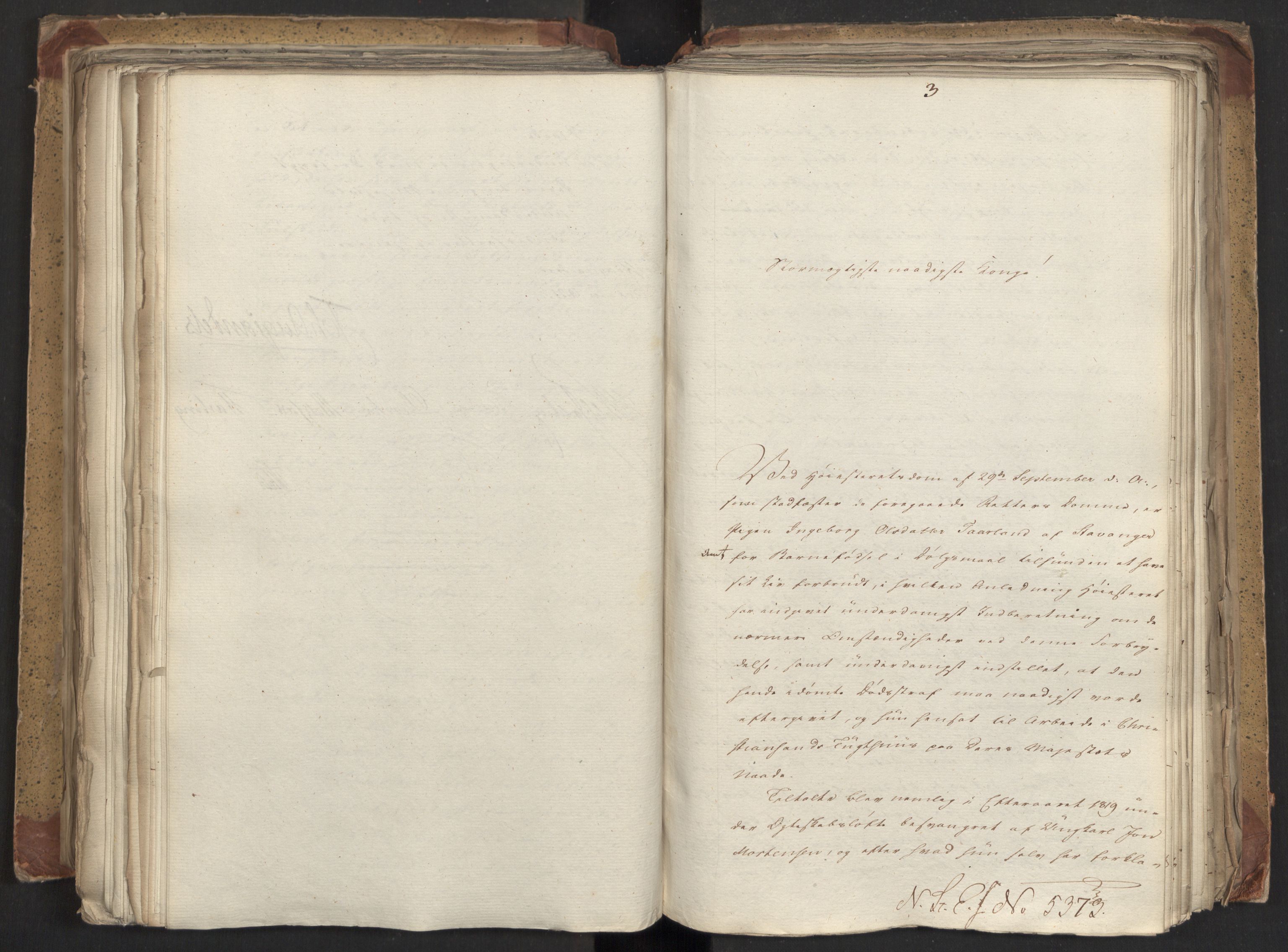 Statsrådsavdelingen i Stockholm, AV/RA-S-1003/D/Da/L0027: Regjeringsinnstillinger nr. 5275-5436, 1821, p. 335