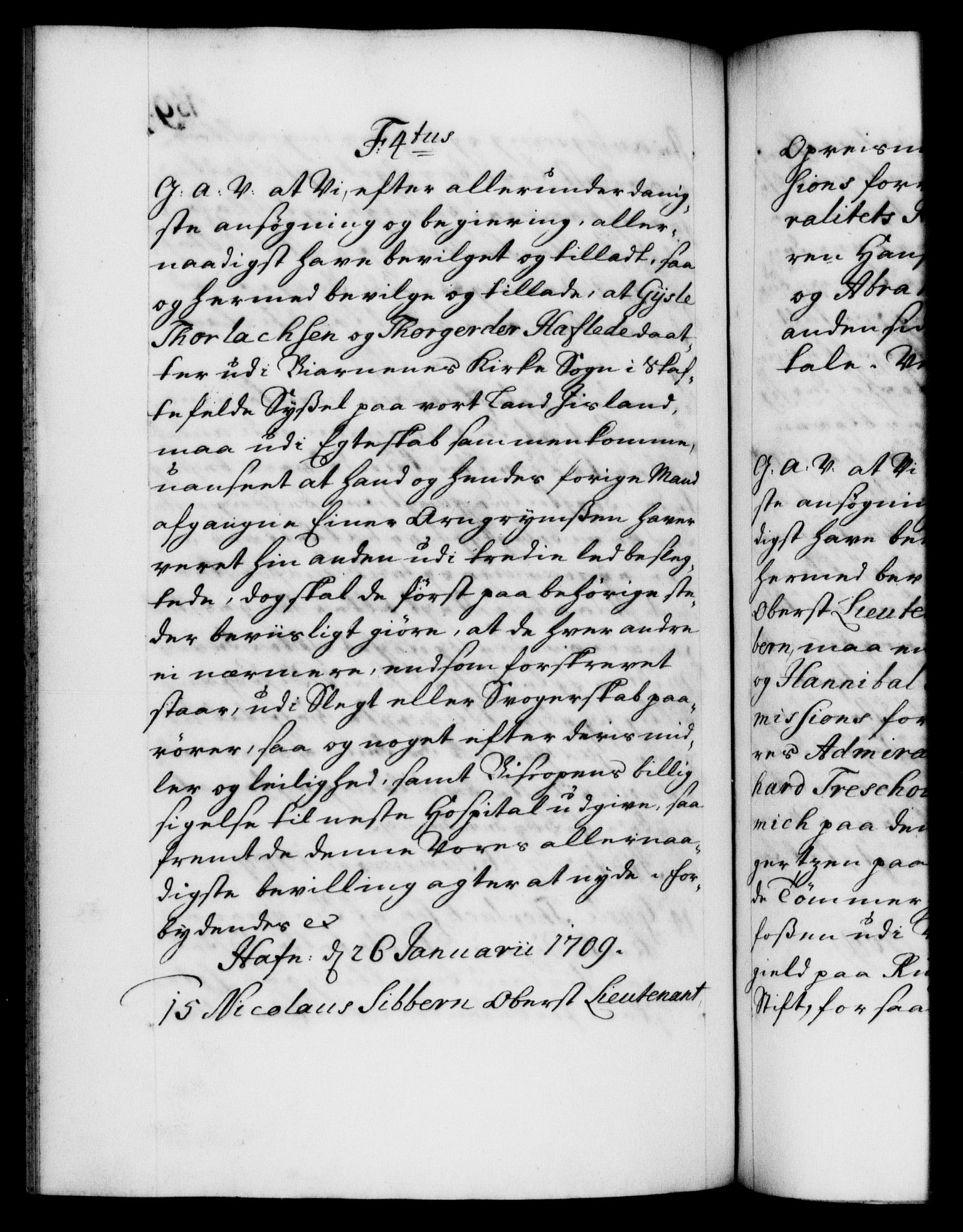 Danske Kanselli 1572-1799, RA/EA-3023/F/Fc/Fca/Fcaa/L0020: Norske registre, 1708-1711, p. 159b