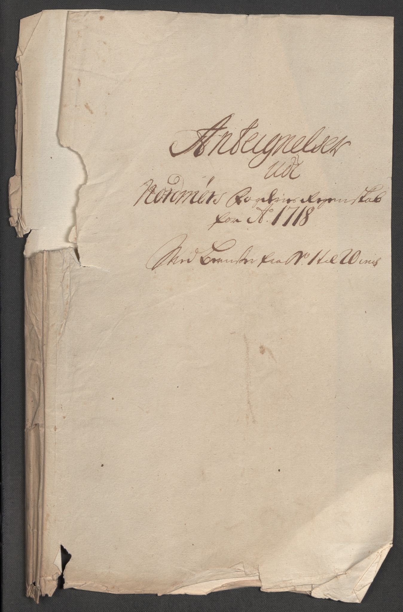 Rentekammeret inntil 1814, Reviderte regnskaper, Fogderegnskap, RA/EA-4092/R56/L3751: Fogderegnskap Nordmøre, 1718, p. 273