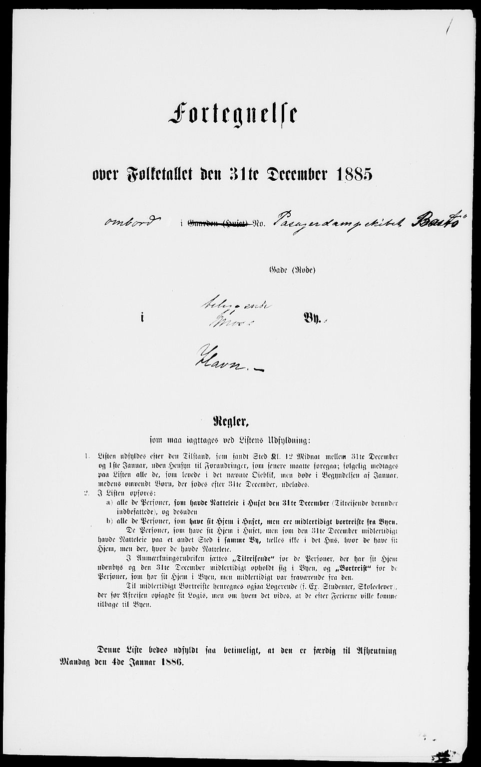 RA, 1885 census for 0104 Moss, 1885, p. 3